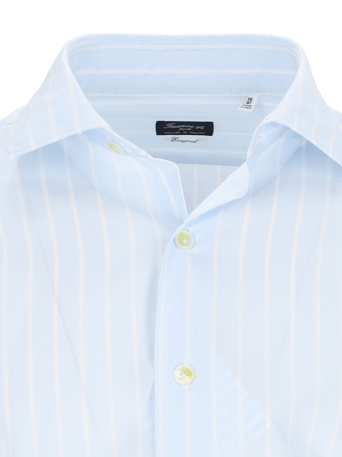 Shop Finamore Milano Classic Shirt In Light Blue
