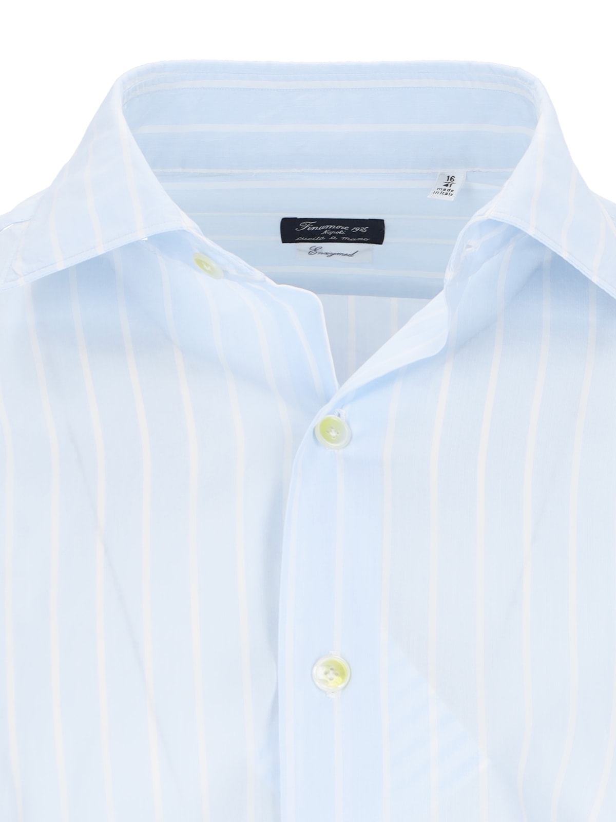 Finamore 1925 Collo Eduardo Corpo Milano Polso Tagliato In Light Blue