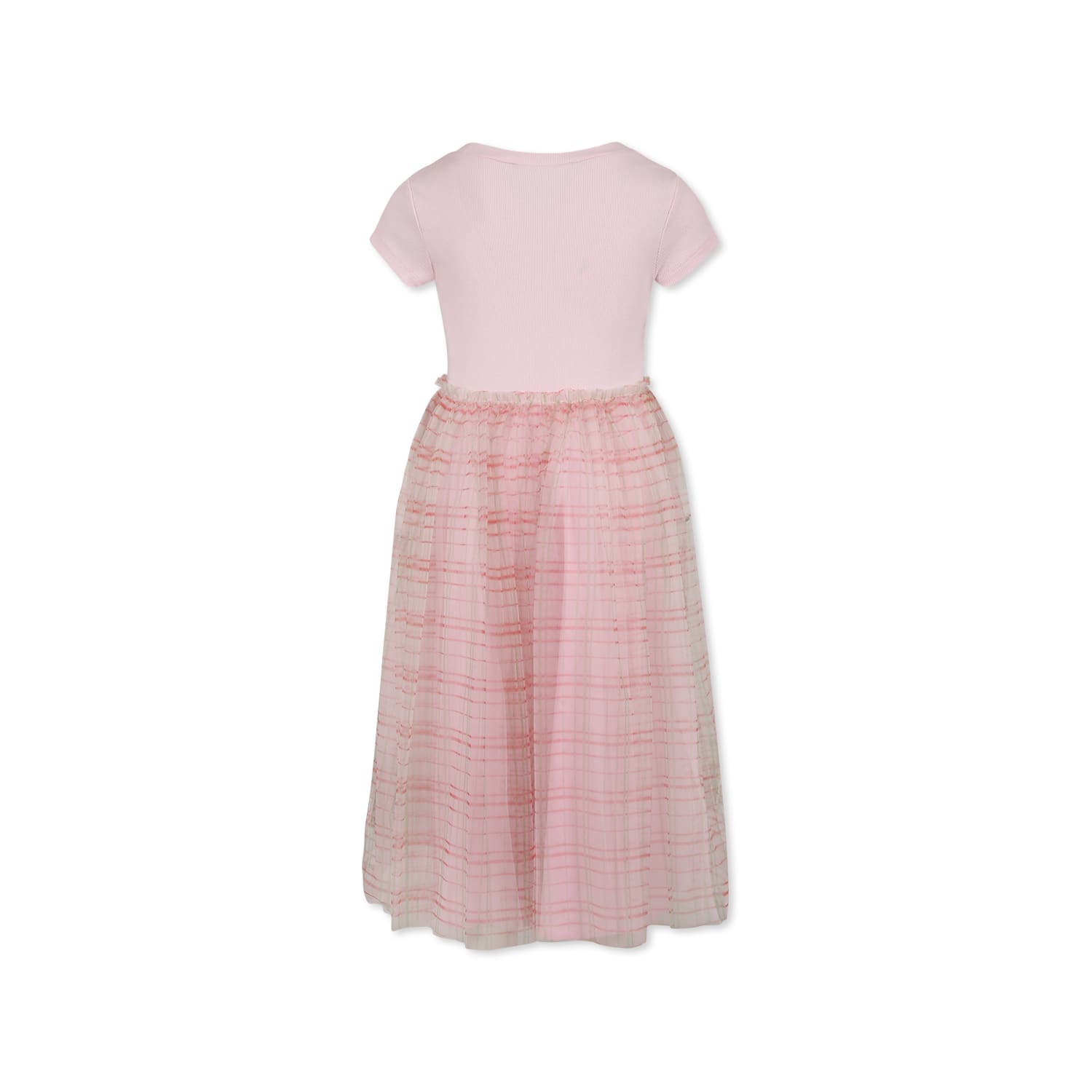 Marni Pink Dress For Girl With Logo In Pink