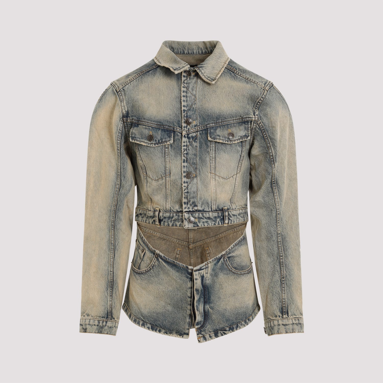 Cutout Denim Jacket