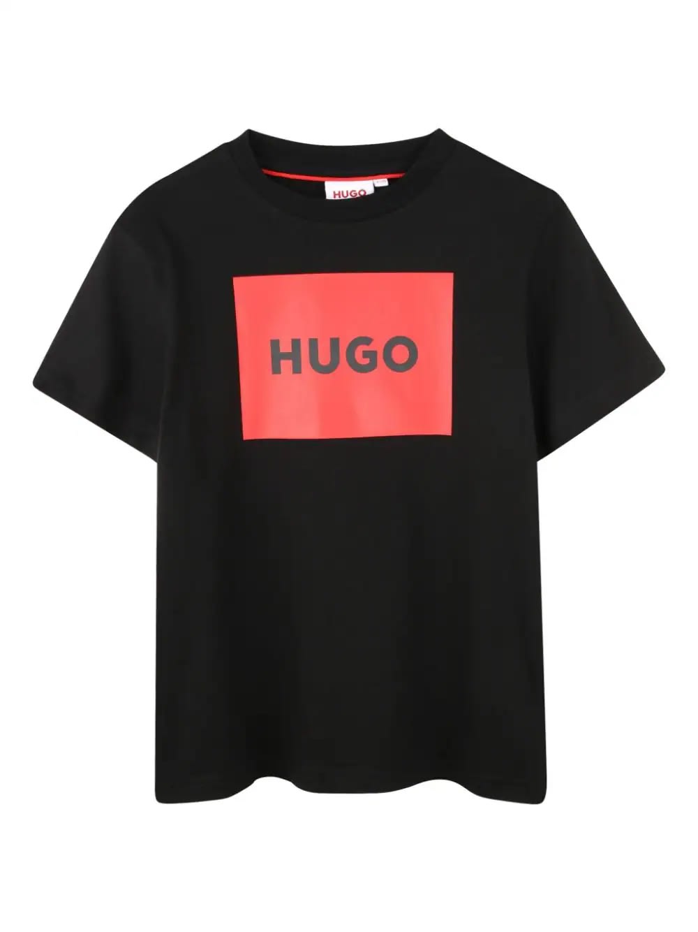 Hugo Boss Kids' T-shirt Con Stampa In Gray