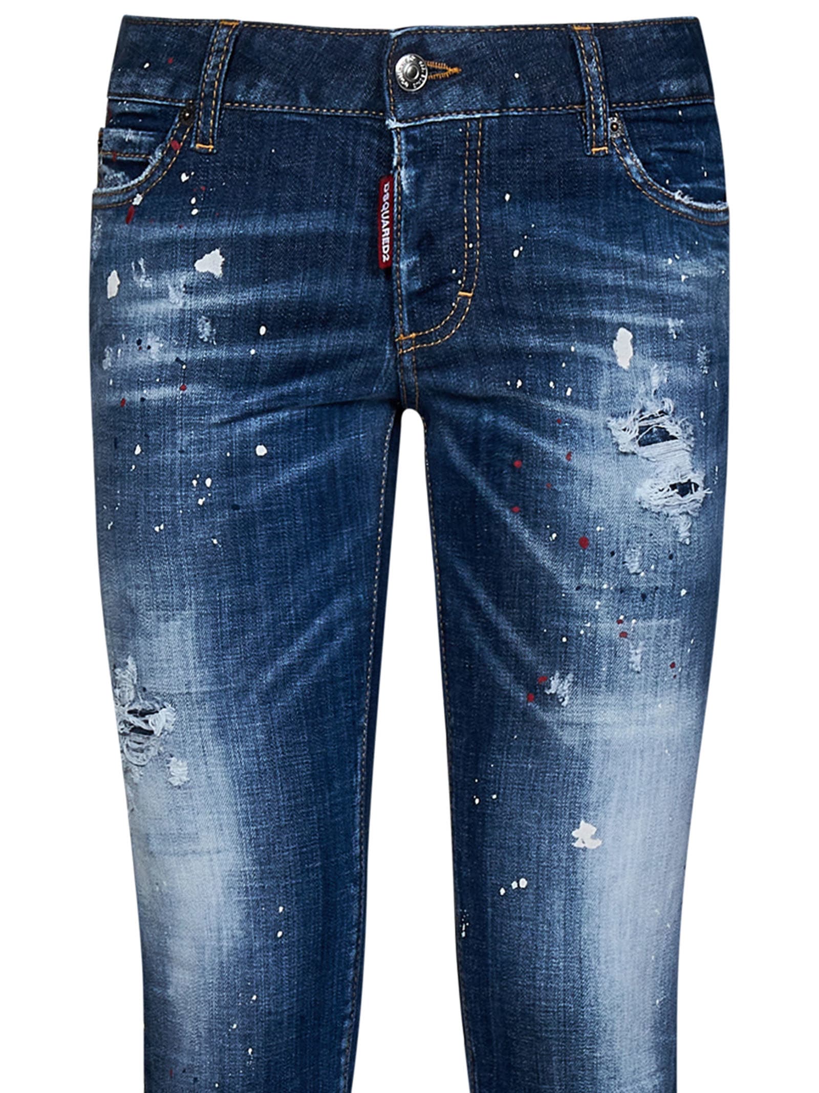 Dsquared2 Blue Denim Tidy Jeans In Blue