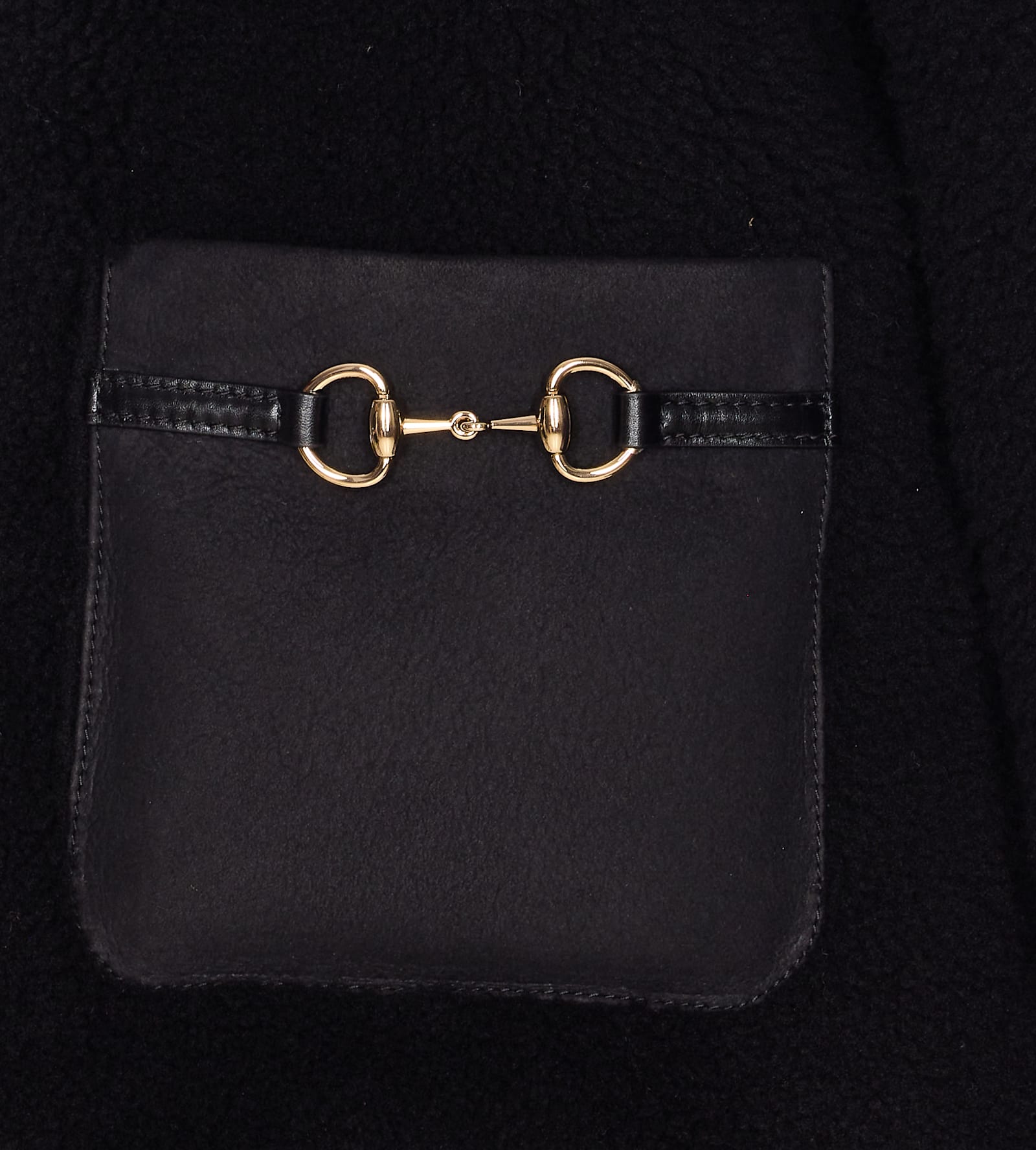 Gucci Women Horsebit Jacket In Black