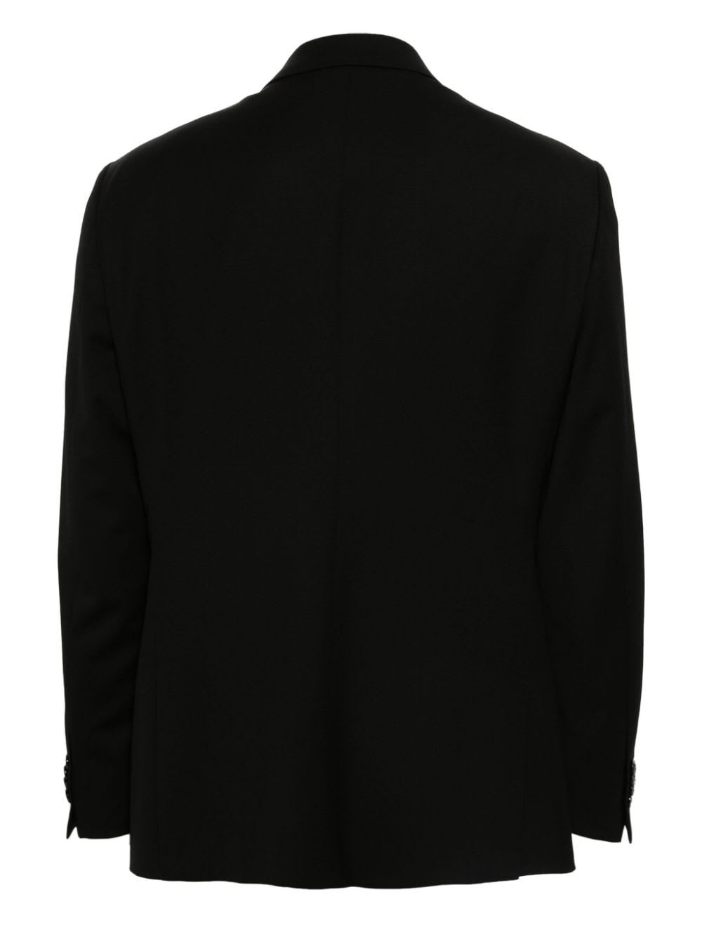 Giorgio Armani Virgin Wool Suit In Black