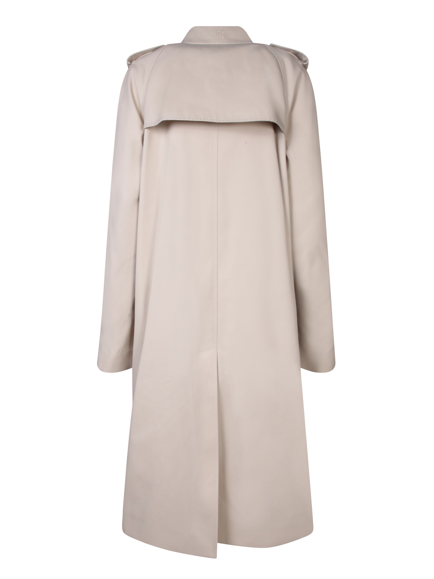 Shop Givenchy Voyou Light Twill Trench Coat In Beige