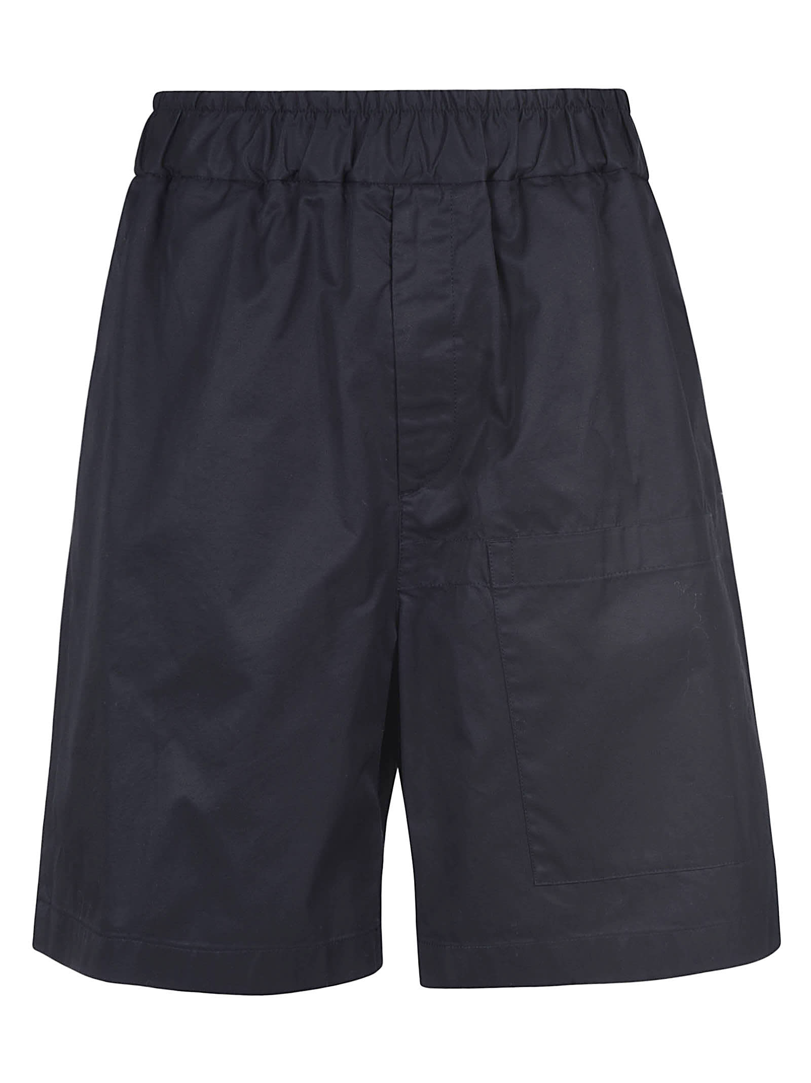 Jil Sander Ribbed Waist Plain Shorts