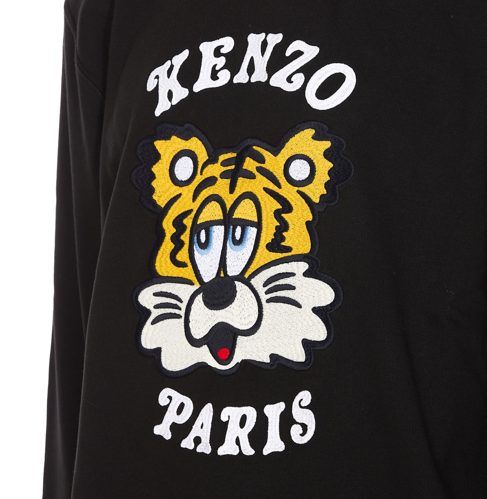 Kenzo Verdy Collection Embroidered Classic Sweatshirt In Black