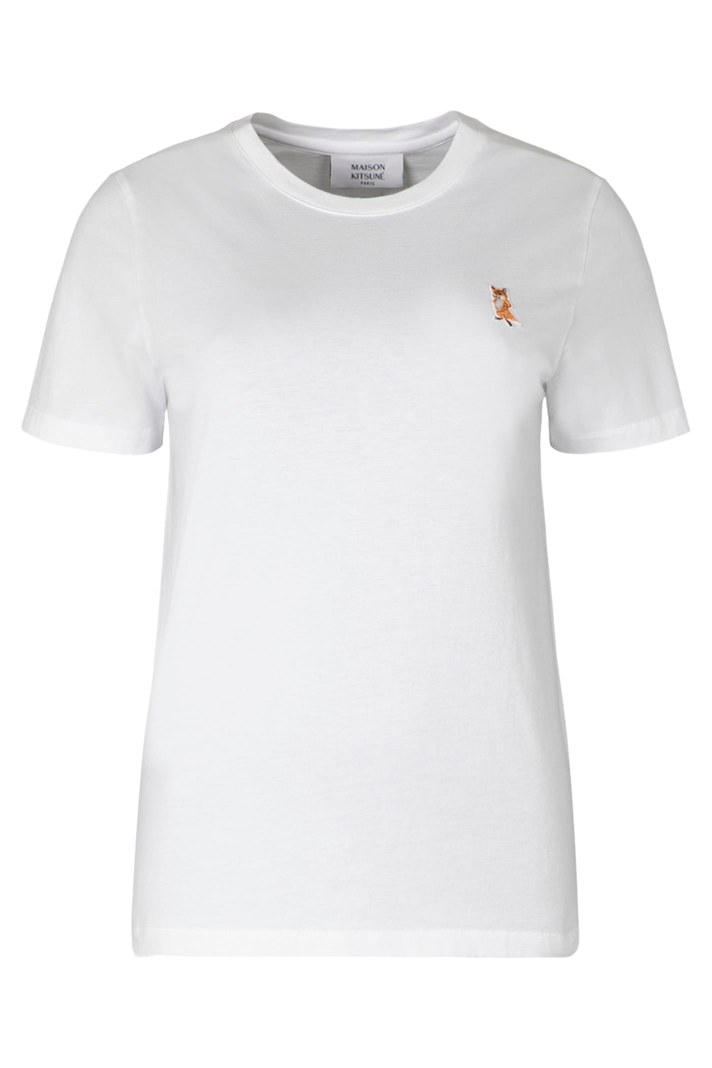 Maison Kitsuné Cotton Crew-neck T-shirt In White