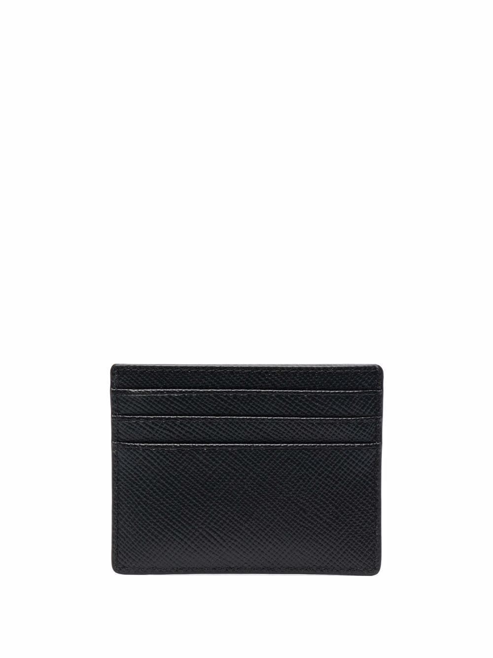 Shop Michael Kors Harrison Card Holder In Black