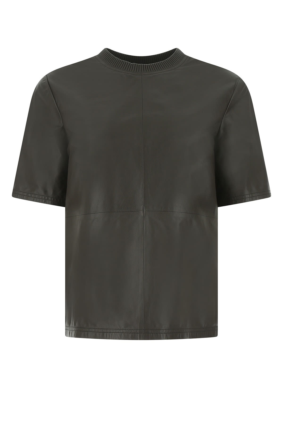 Dark Brown Leather T-shirt