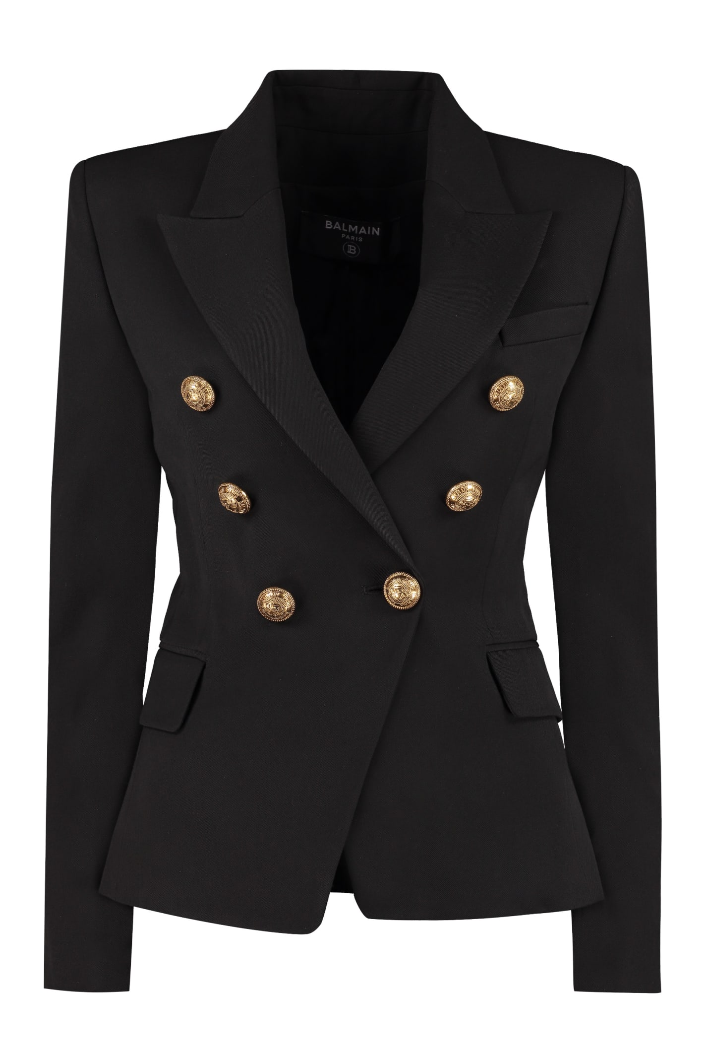 Click to view more detailed imagery on our partner's website Balmain Double-breasted Blazer In Black