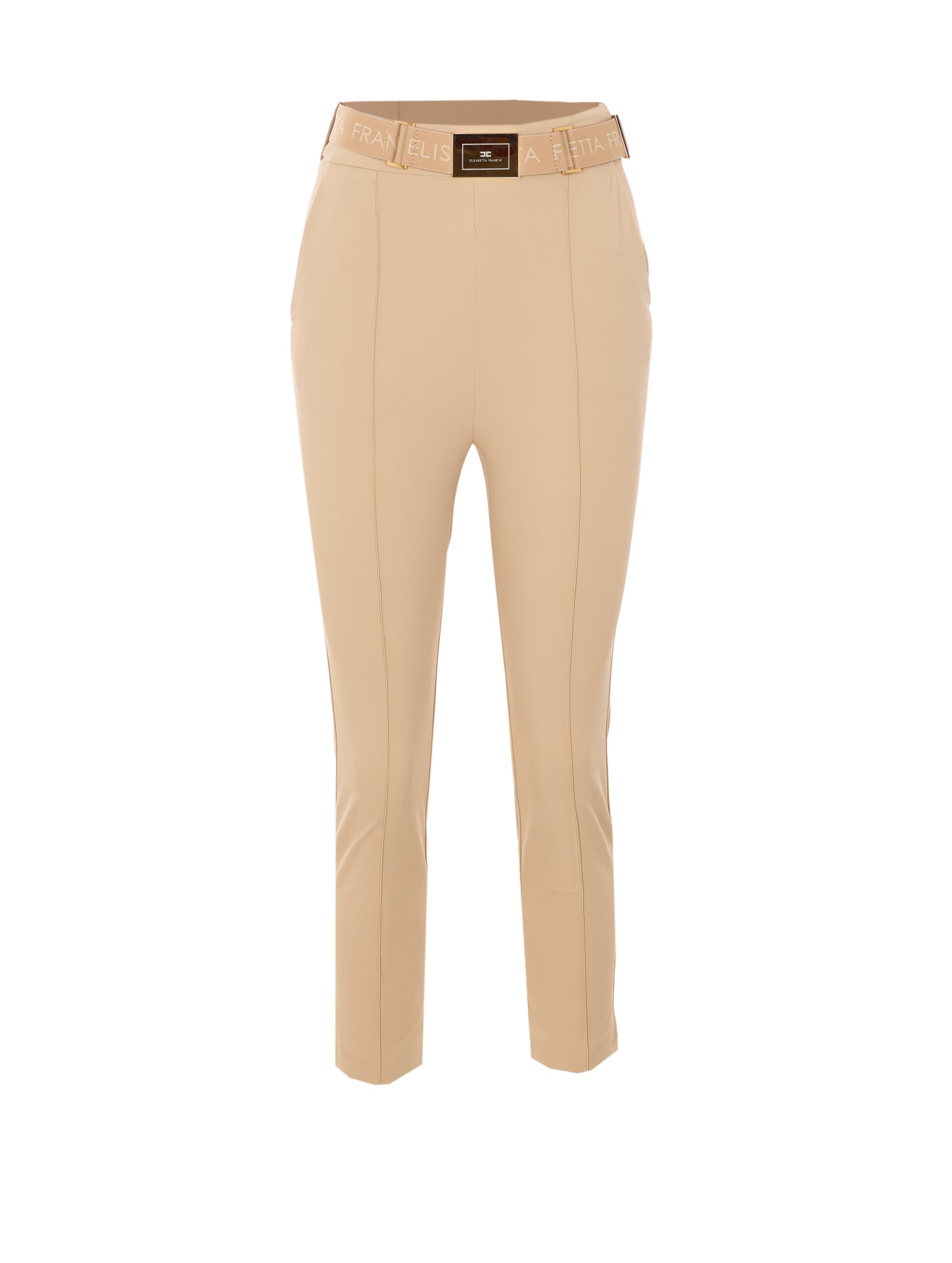 Elisabetta Franchi Pantalons Décontractés - Beige