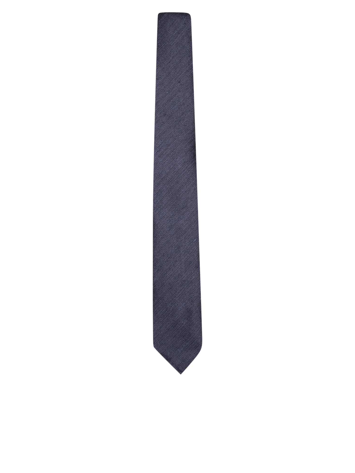 Shop Lardini 7cm Blue Fabric Tie