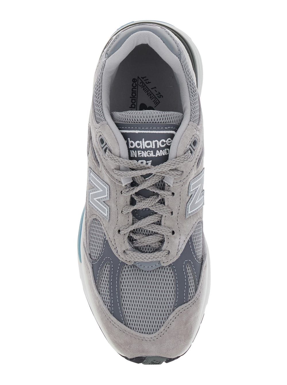 New Balance Grey Low Top Sneakers With Logo Detail In Suede And Tech Fabric Unisex