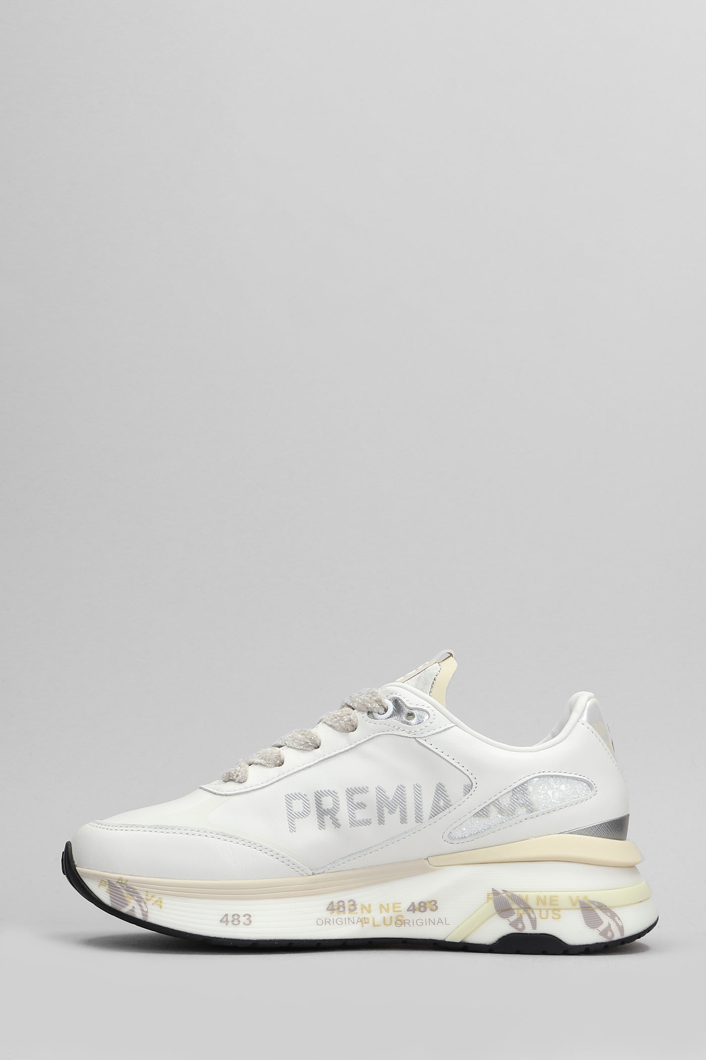 Shop Premiata Moerun Sneakers In White Leather