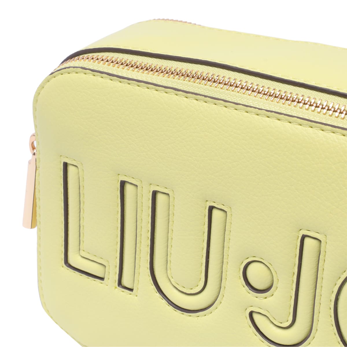 Shop Liu •jo Logo Camera Bag In Yellow