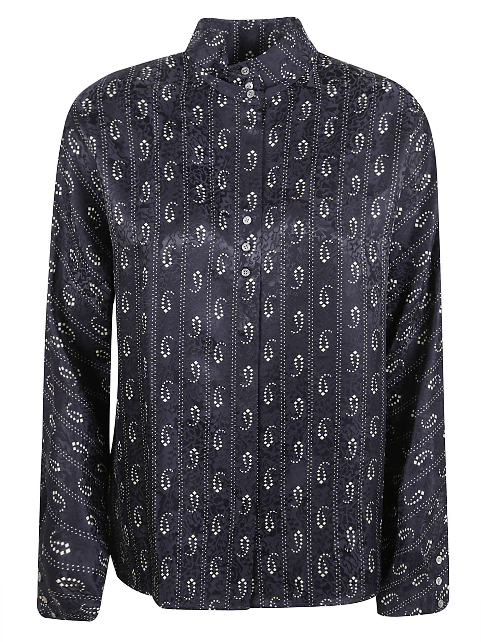 Tory Burch Jacquard Blouse In Multi