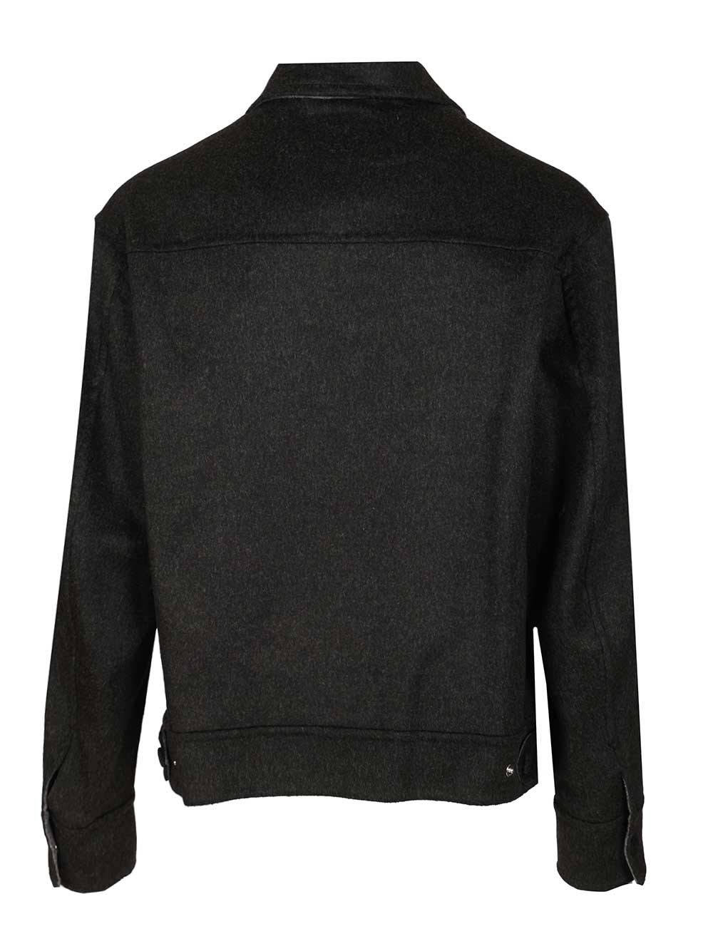 Ami Alexandre Mattiussi Adjustable Cuffs Chest Pockets Long Sleeves In Black