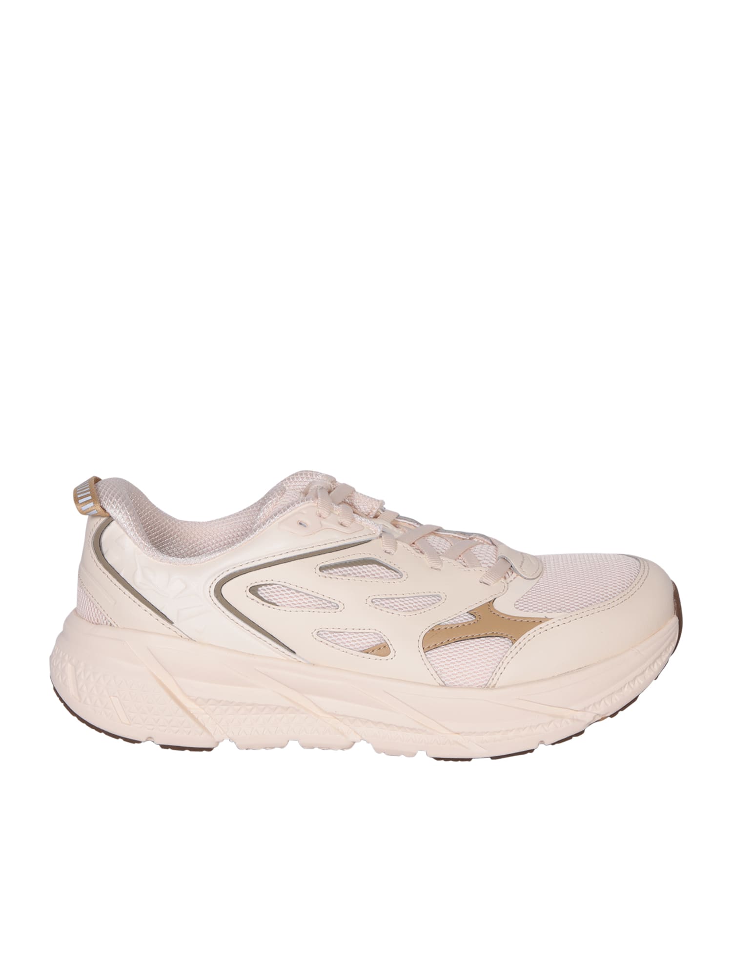 Shop Hoka Clifton L Beige Sneakers By  One One