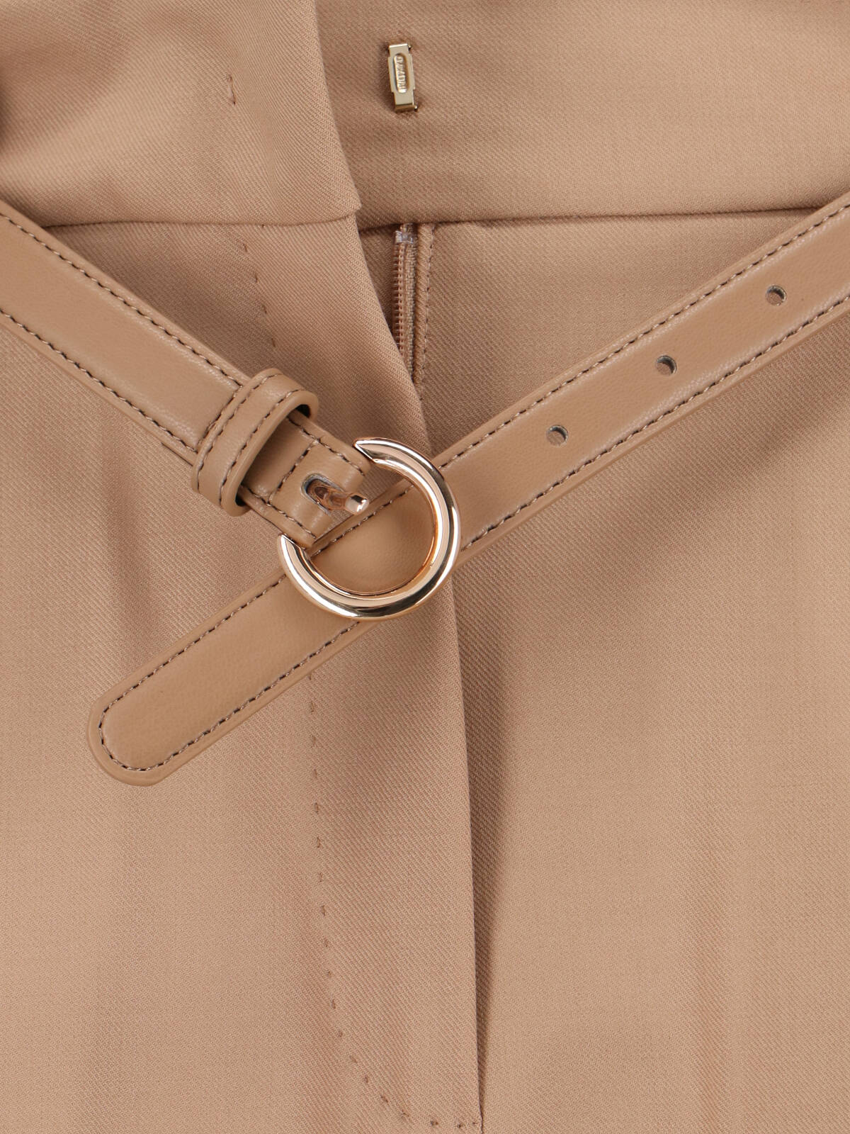 Max Mara Straight Trousers With Pleated Front And Pockets In Brown