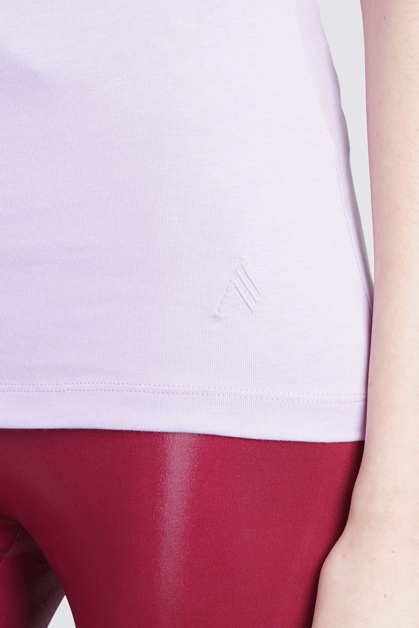 Attico Jewel Cut-out Cotton T-shirt