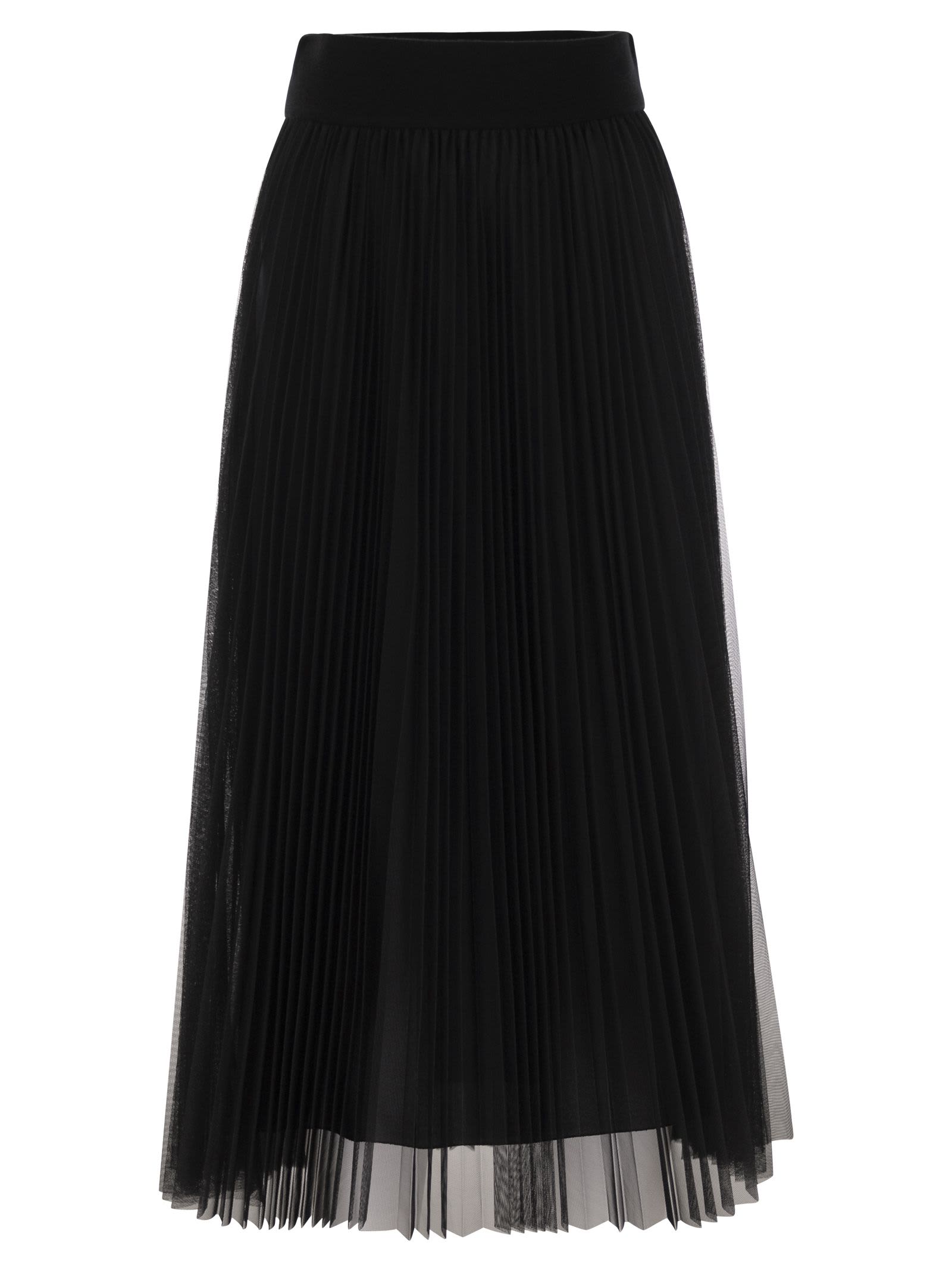 Fabiana Filippi Wide Tulle Skirt In Black
