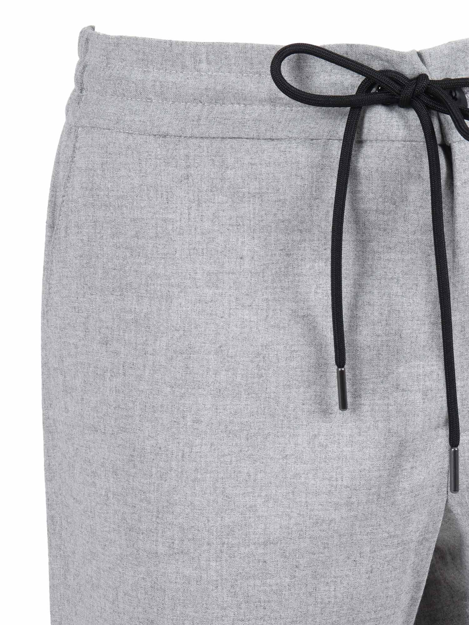 Tombolini Tapered Fit Running Pants With Textured Fabric In Gray