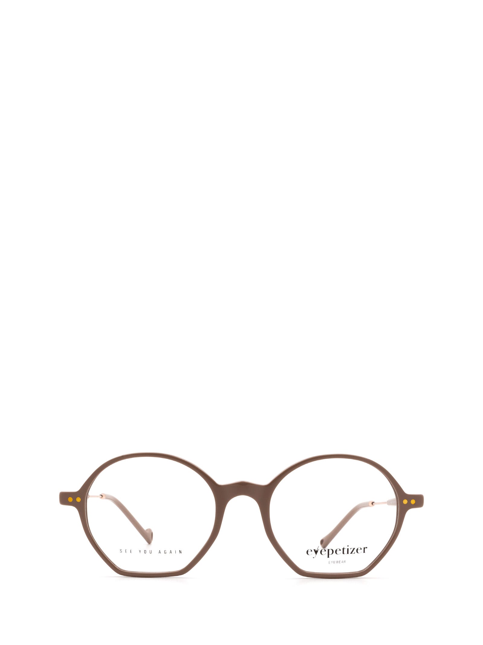 Shop Eyepetizer Huit Beige Glasses