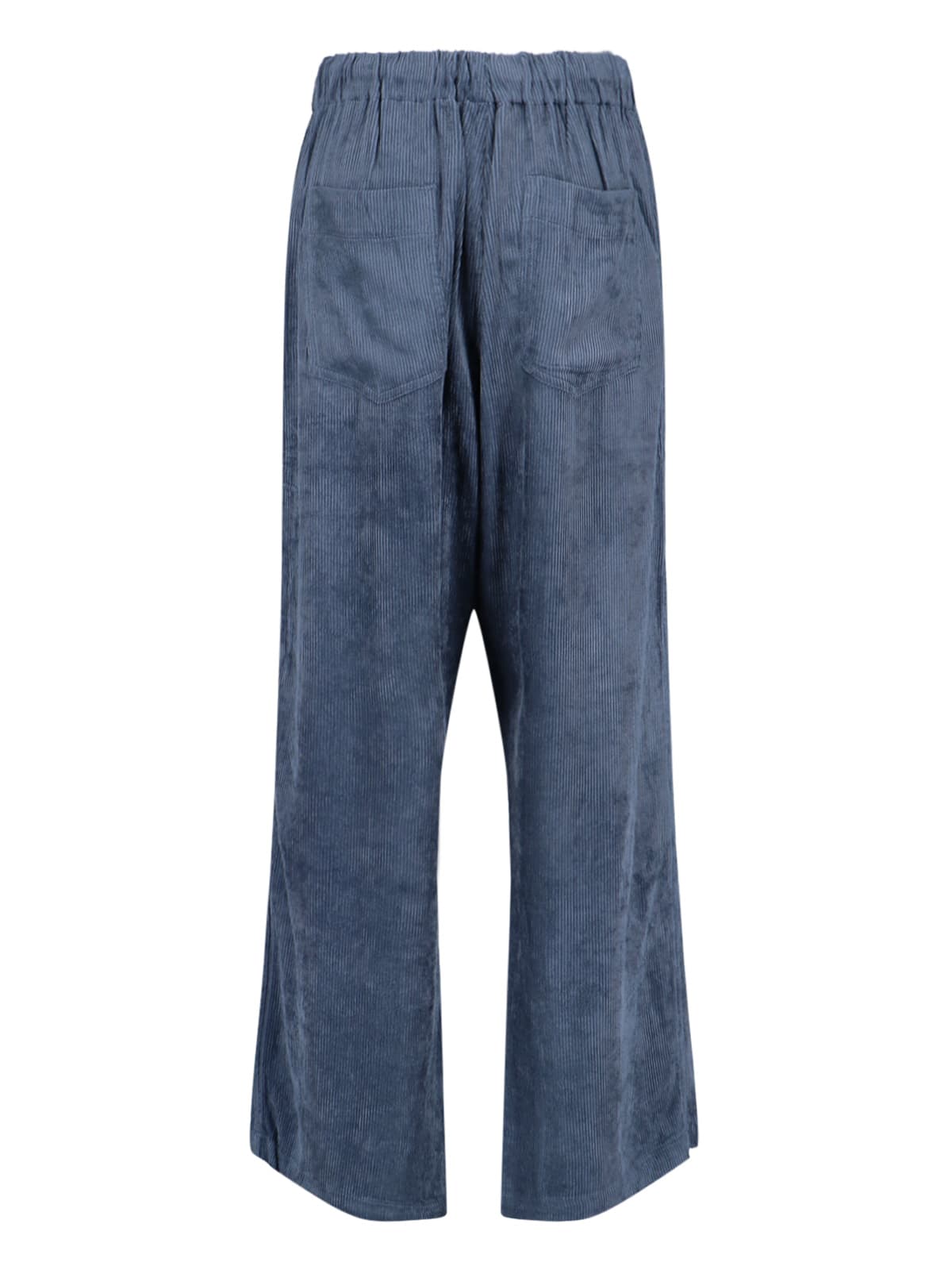 Mythinks Drawstring Straight Trousers In Blue