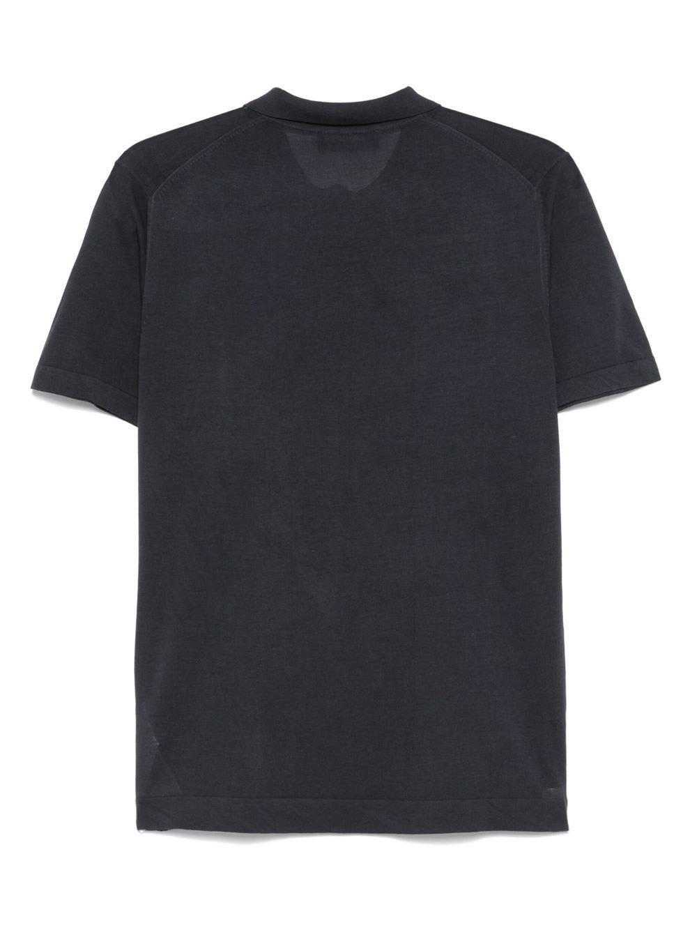 Peuterey Navy Blue Cotton Polo Shirt