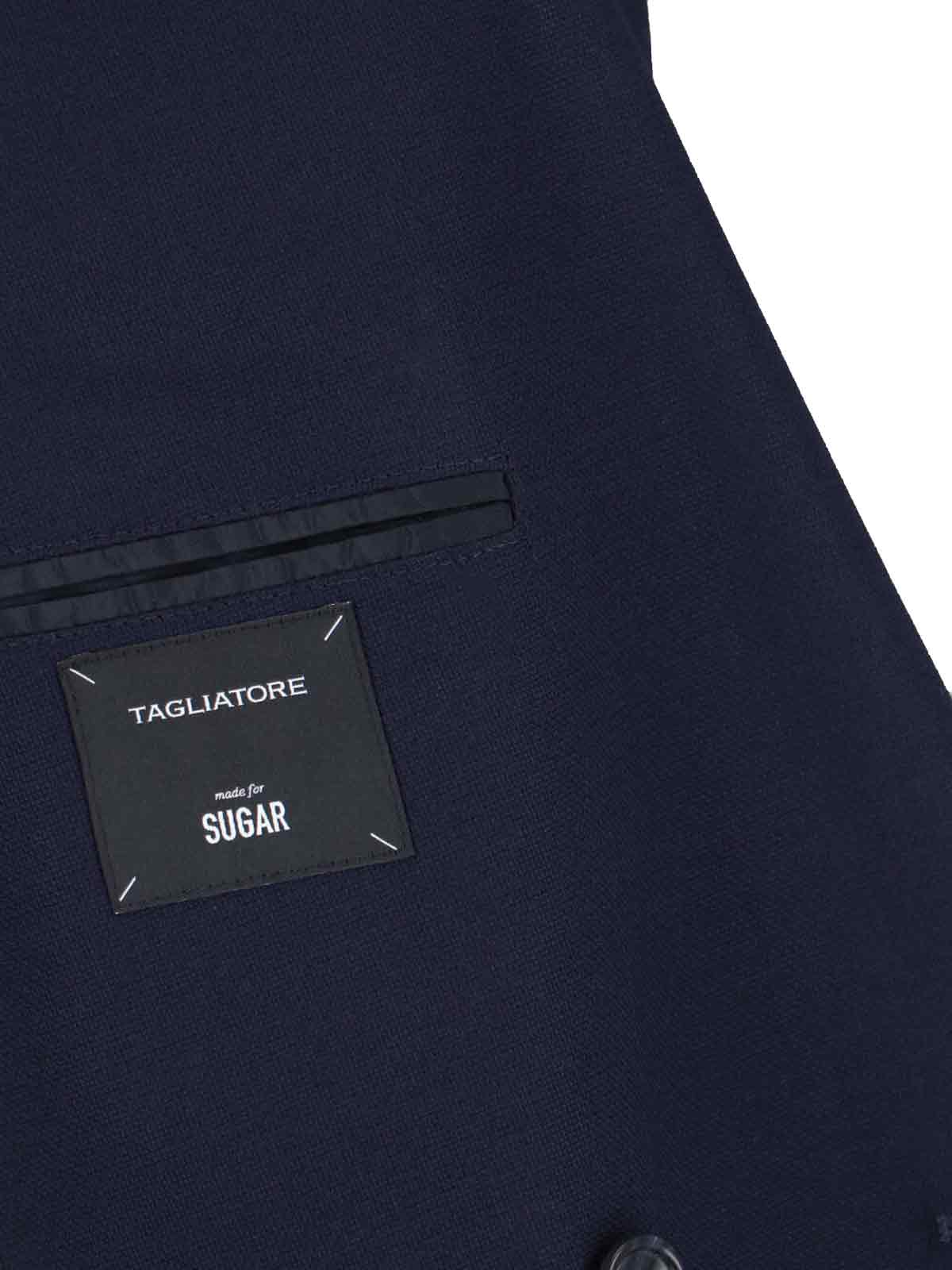 Shop Tagliatore Double-breasted Blazer In Blue