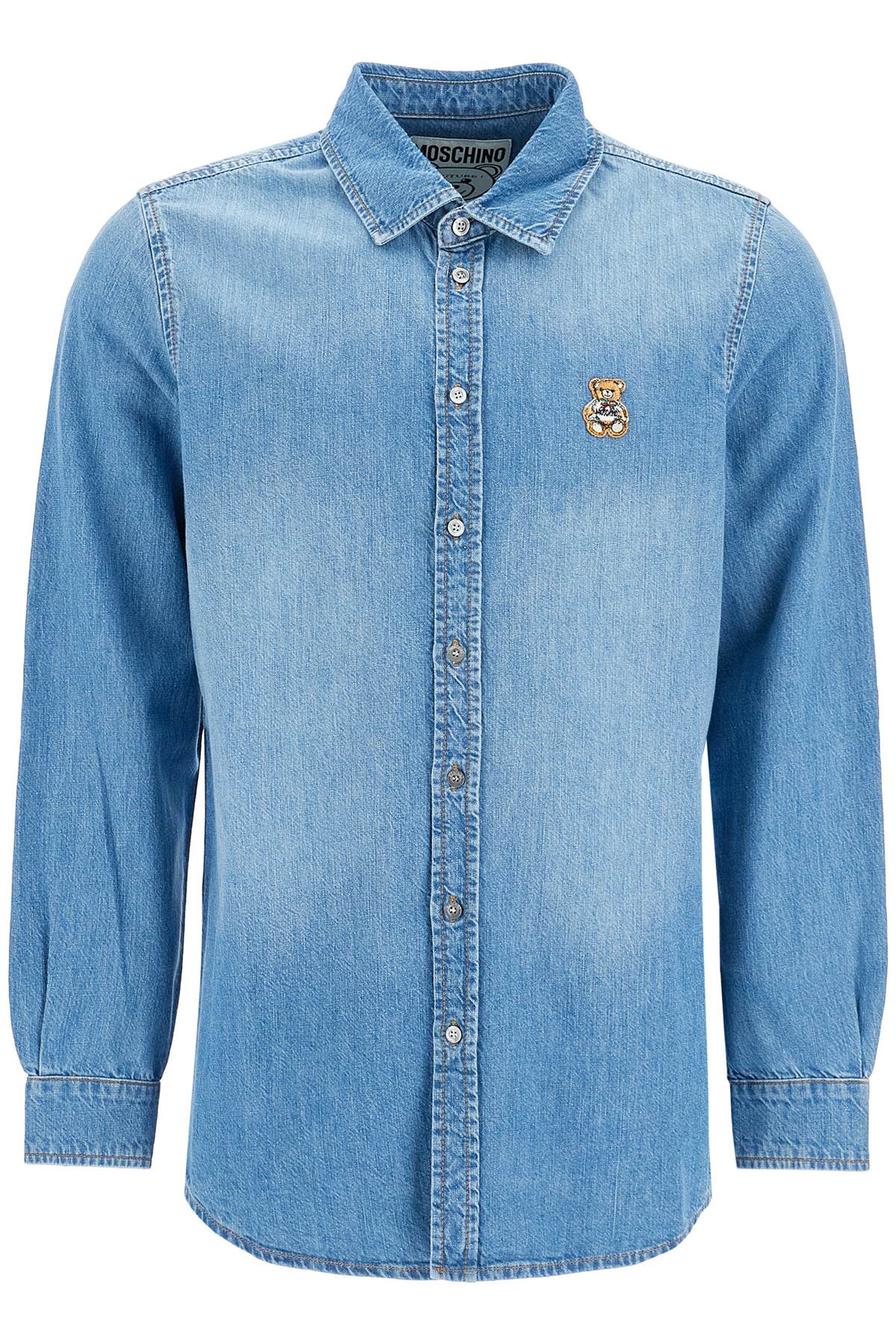 Denim Shirt With Patch Details