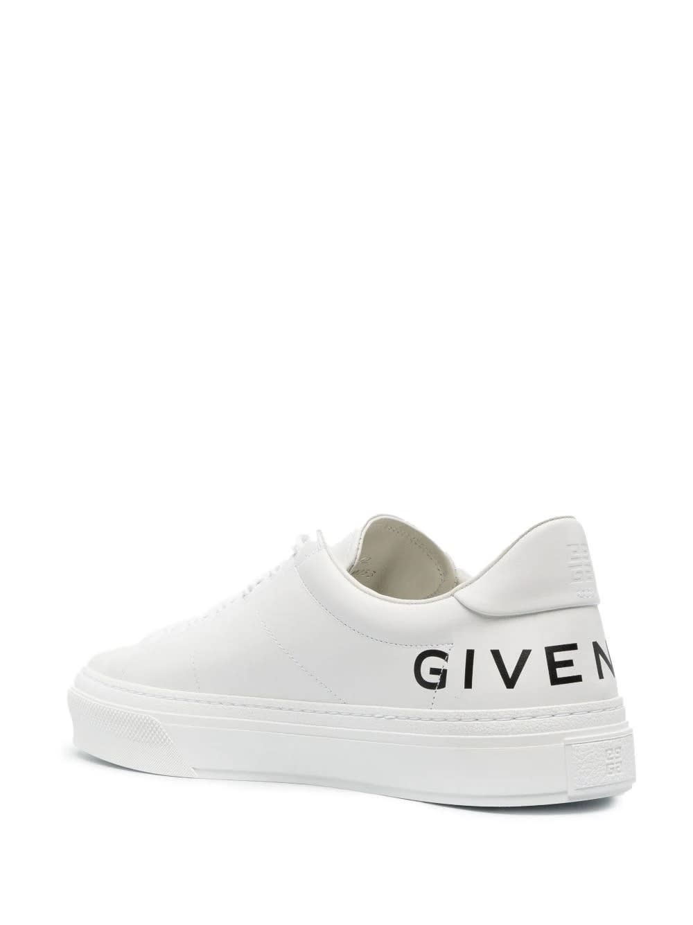 Shop Givenchy Stone Grey City Sport Sneakers With Printed Logo In White