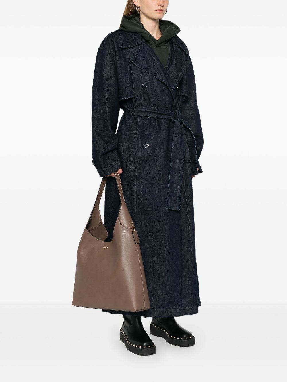 Coach Brooklyn 39 Leather Hobo Bag In Brown