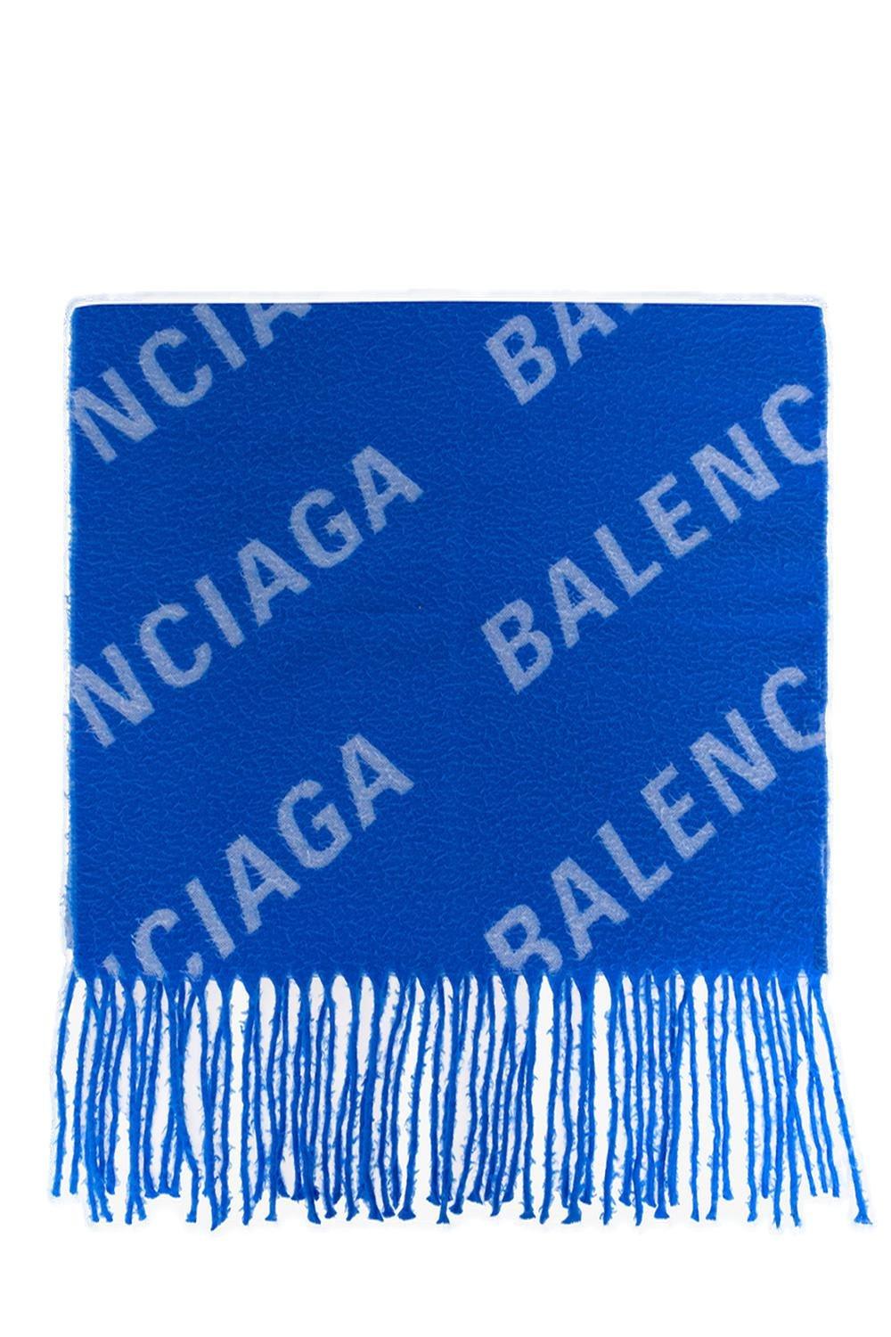 All-over Logo Embroidered Scarf