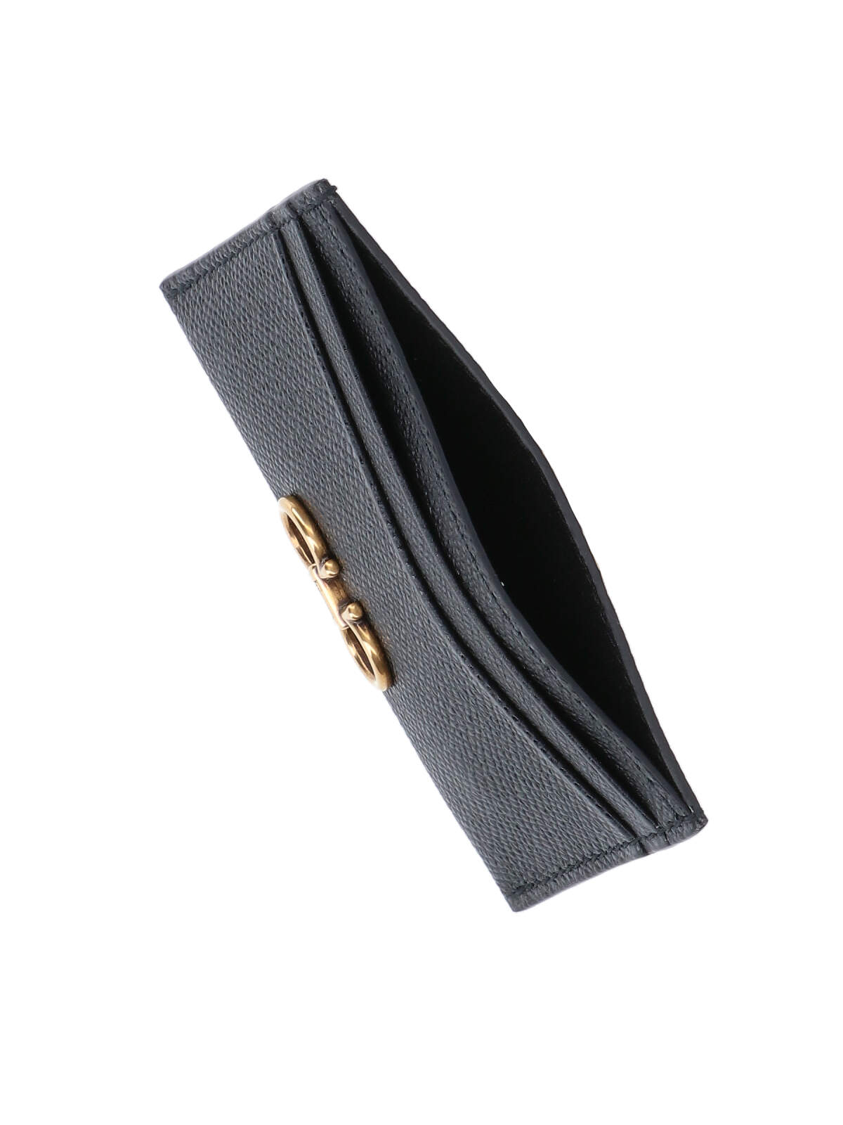 Ferragamo Gancini Card Holder In Blue