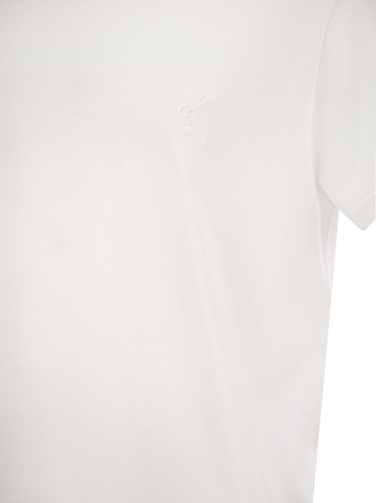 Shop Hogan Crewneck Short-sleeve T-shirt In White