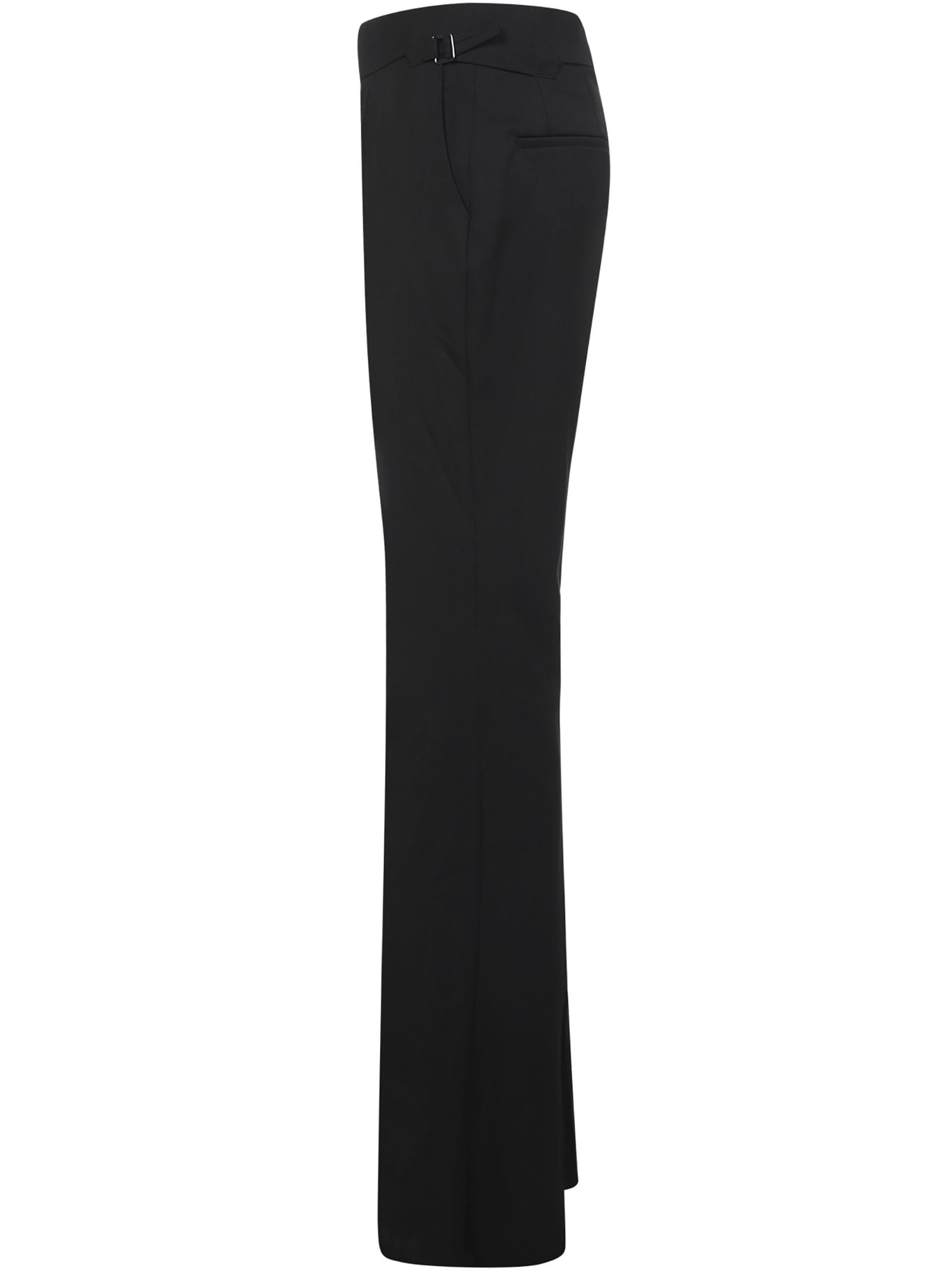 Tom Ford Flared-leg Tailored-cut Trousers In Black