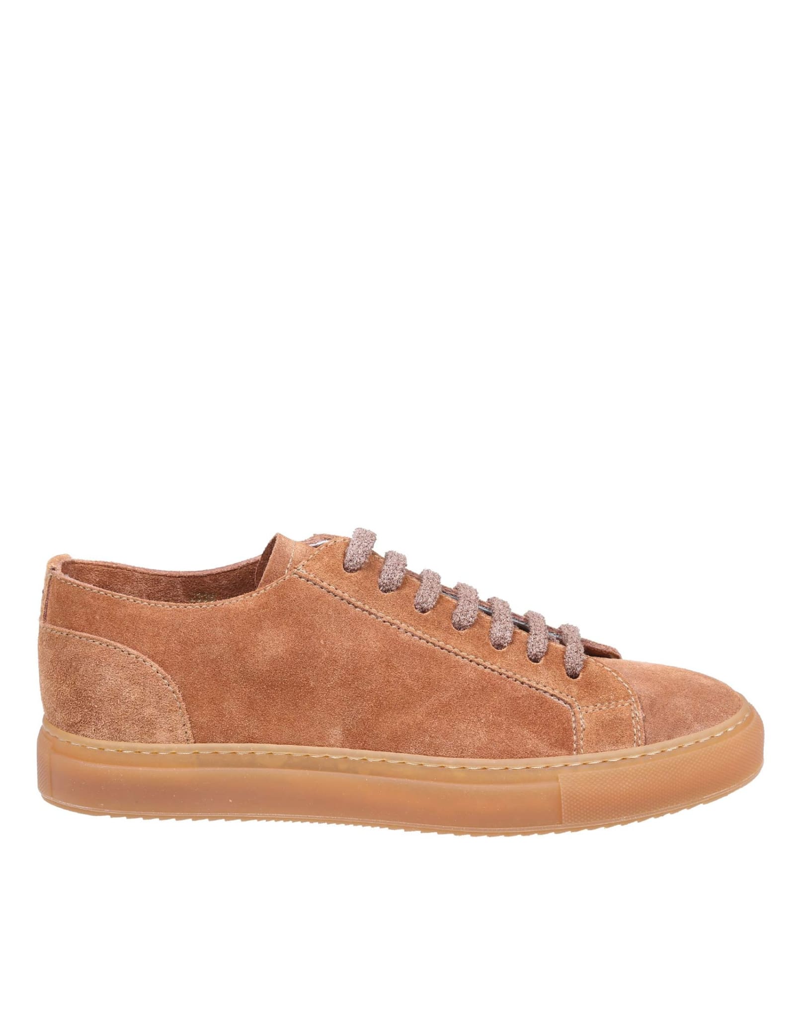 Doucal's Sneakers In Cookie Color Suede