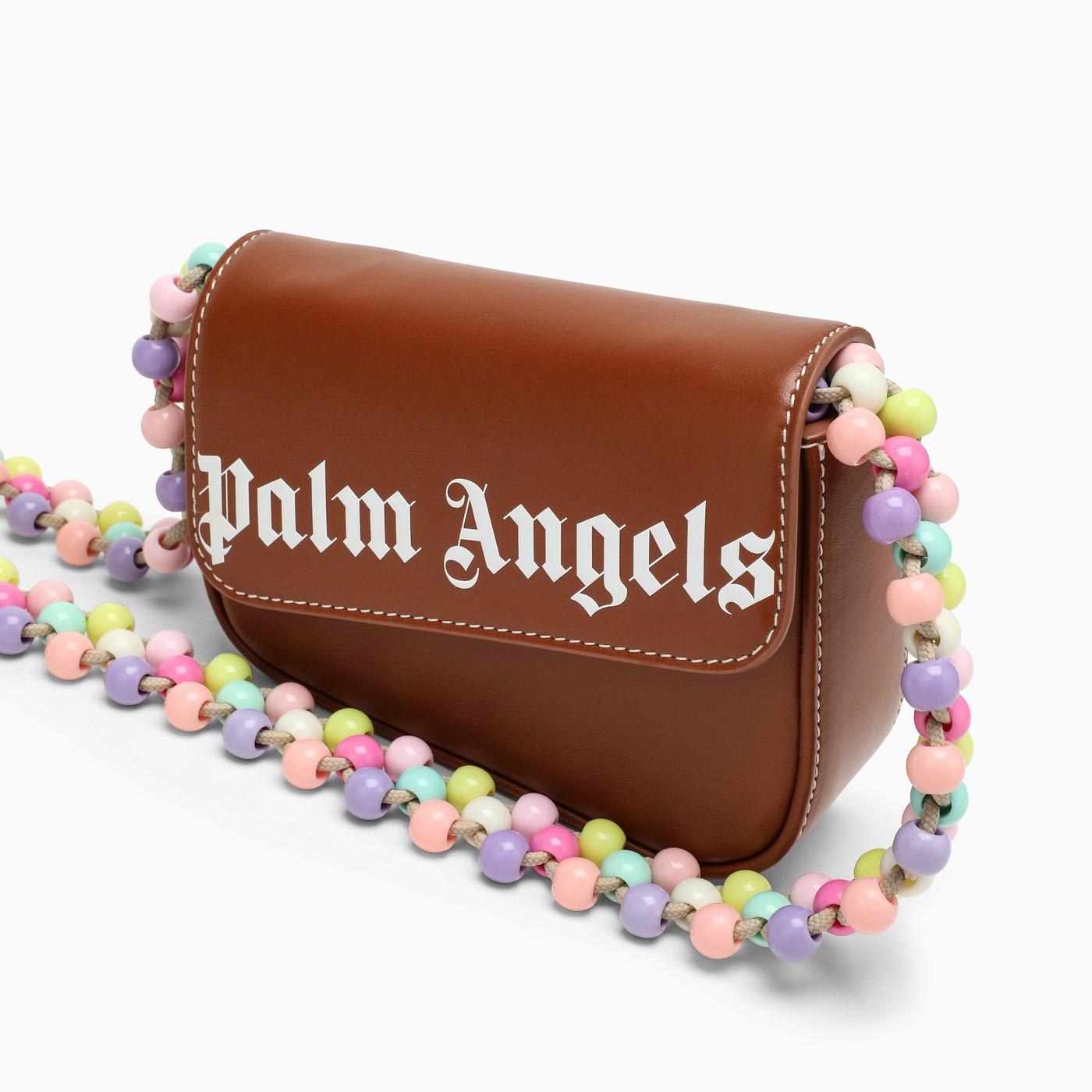 Shop Palm Angels Crash Brown Shoulder Bag