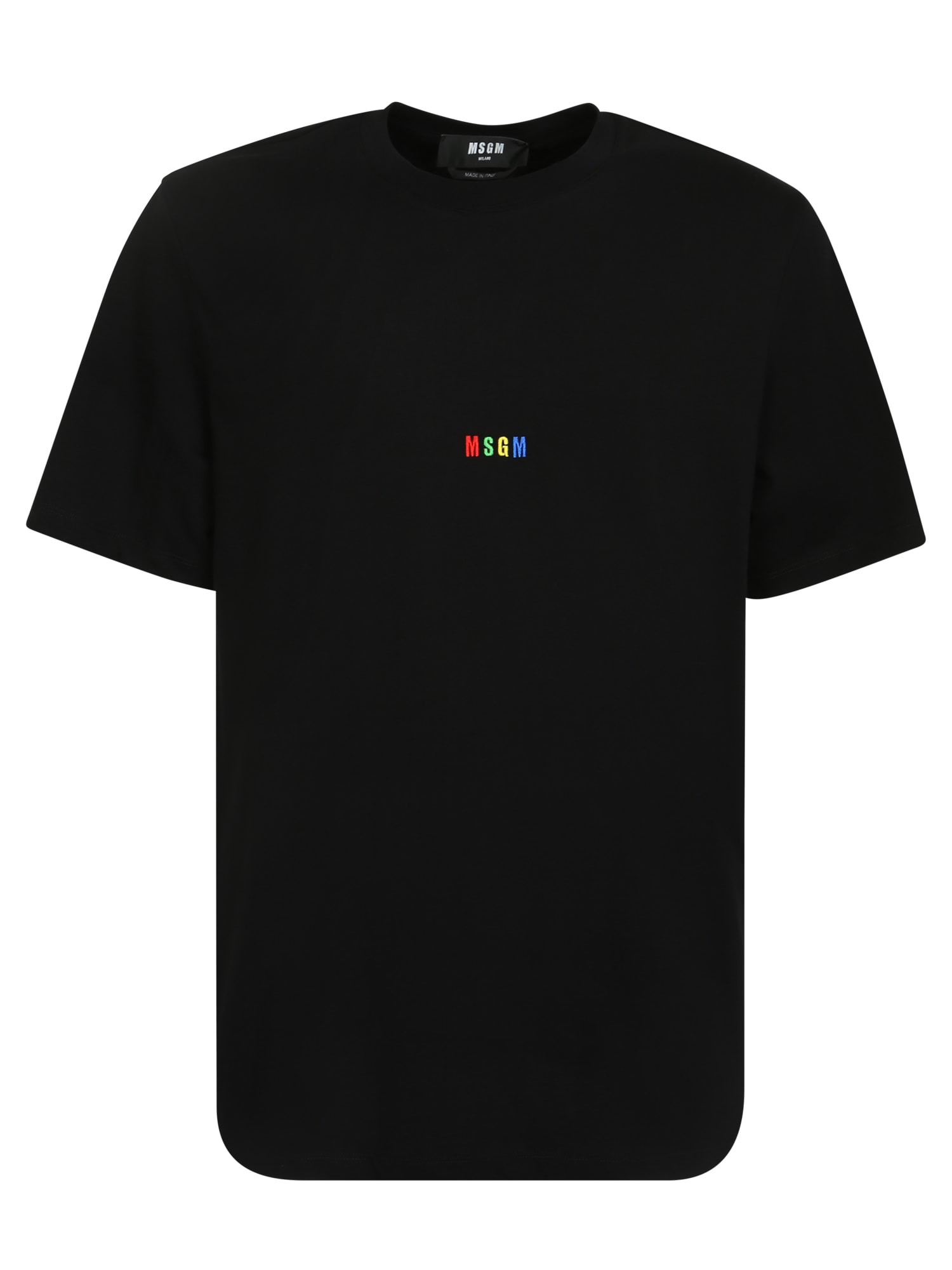 MSGM EMBROIDERED LOGO T-SHIRT