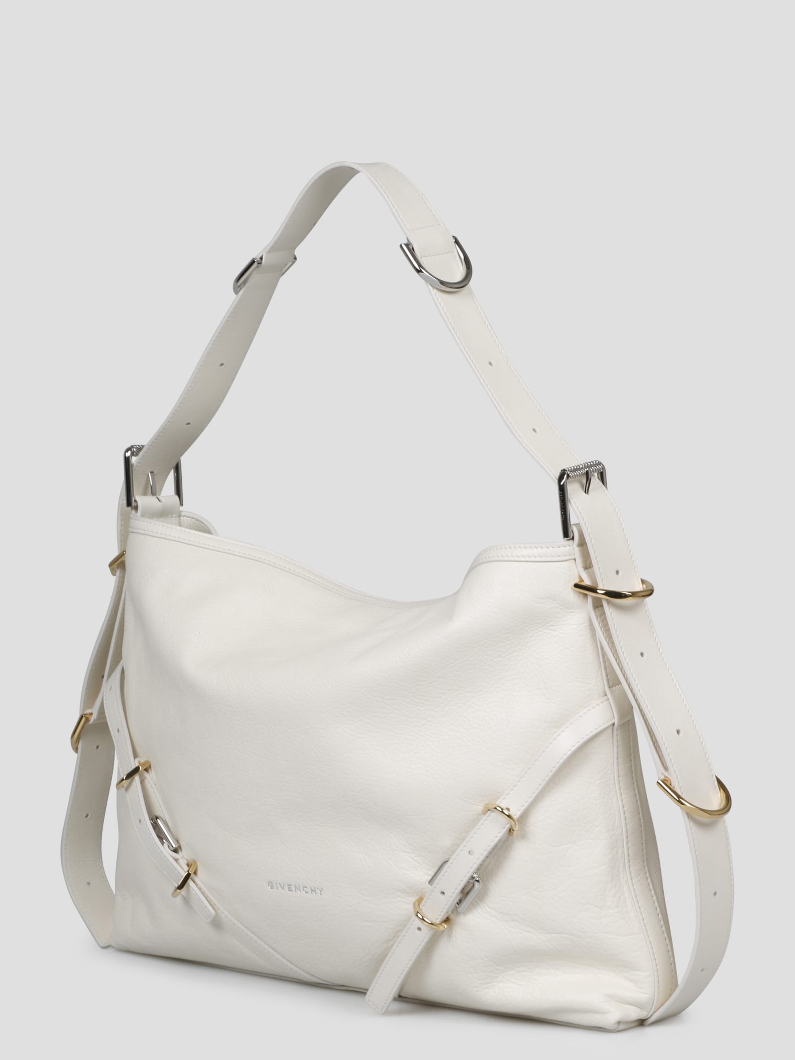 Shop Givenchy Medium Voyou Bag In White