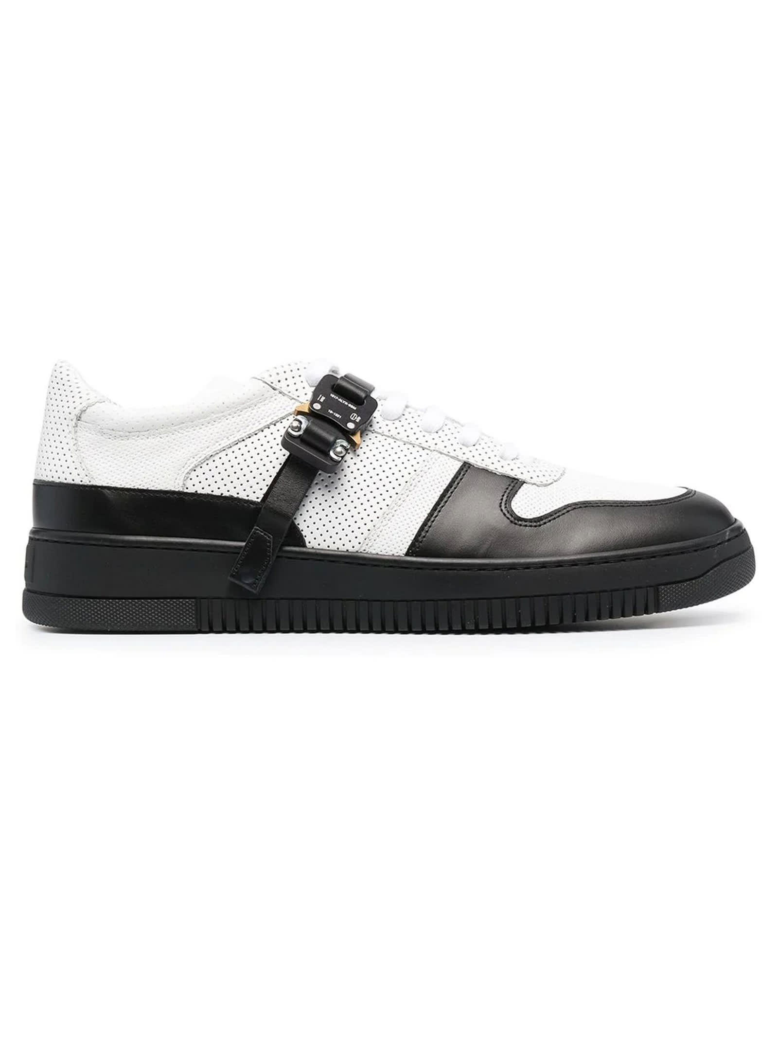 1017 ALYX 9SM White And Black Leather Sneakers
