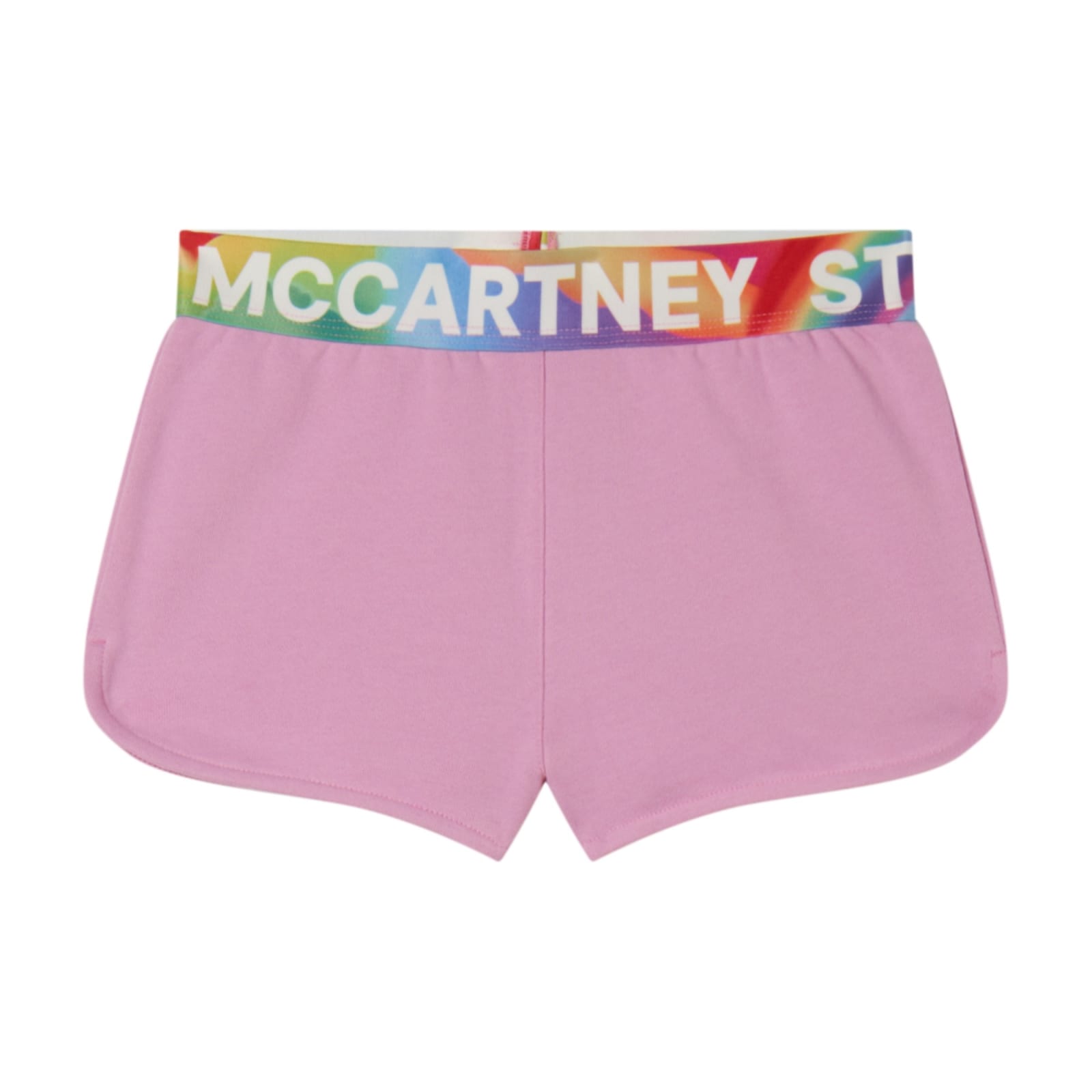 Shop Stella Mccartney Bermuda Shorts With Print In Pink