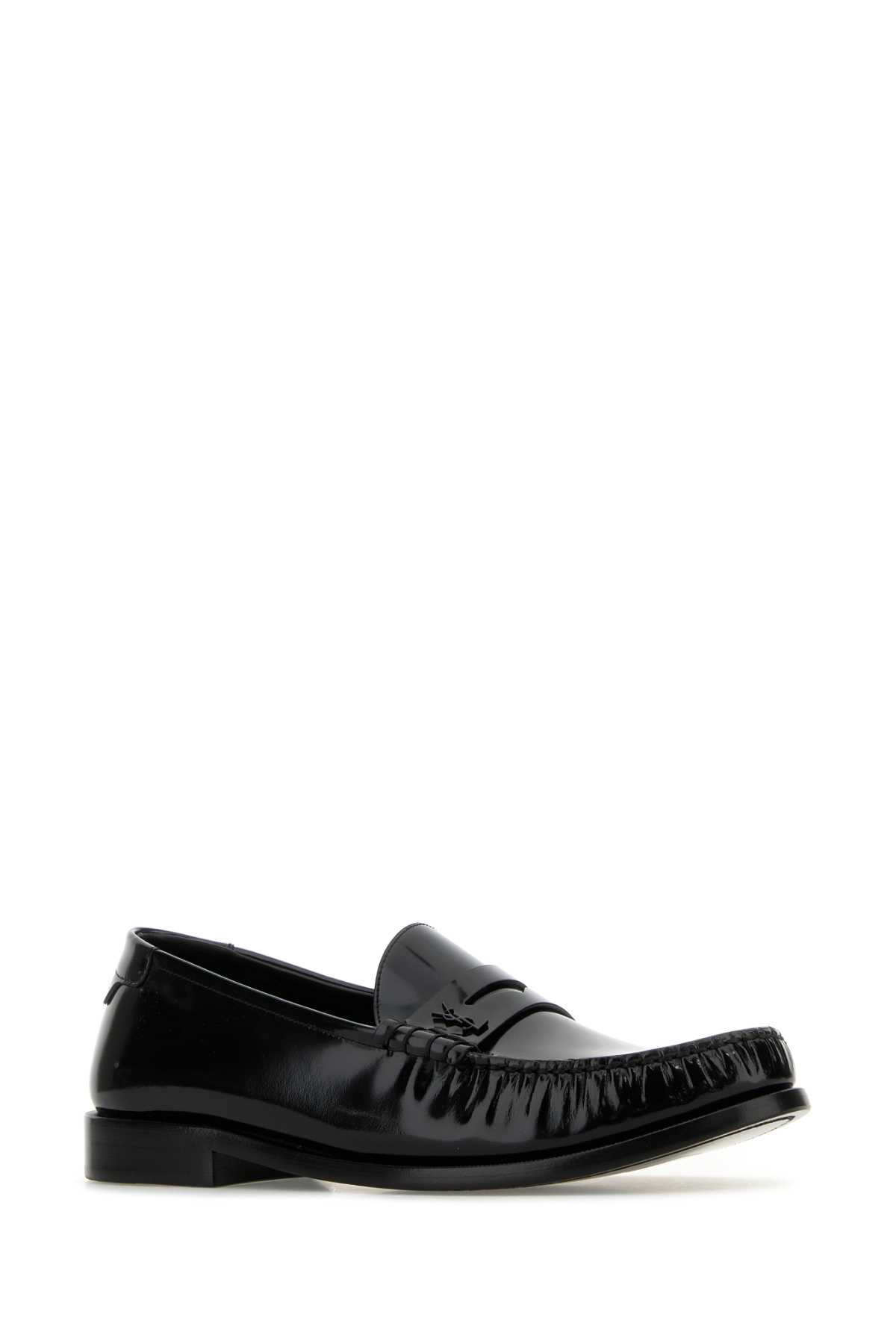 Shop Saint Laurent Black Leather Le Loafer Loafers In Nero