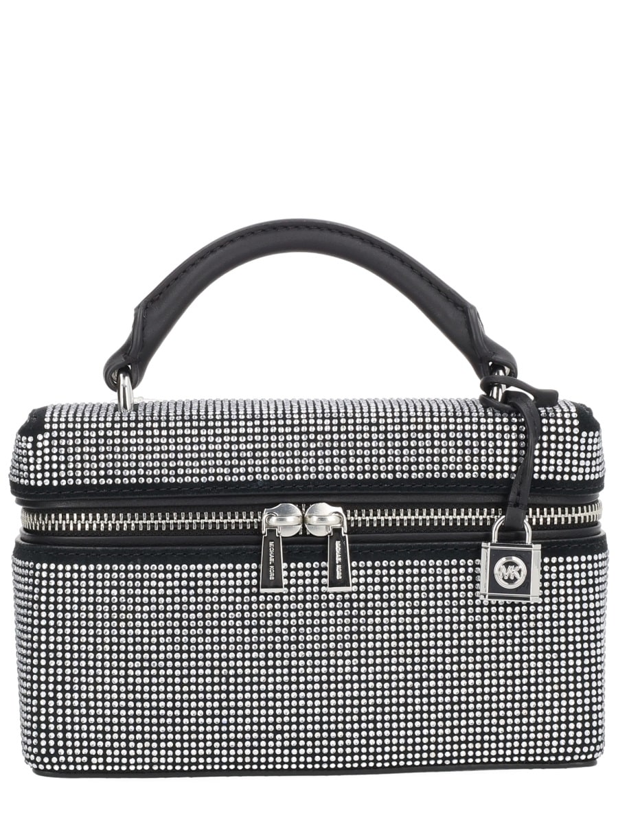 Michael Kors Chic Cross-body Bag Top Handle In Black