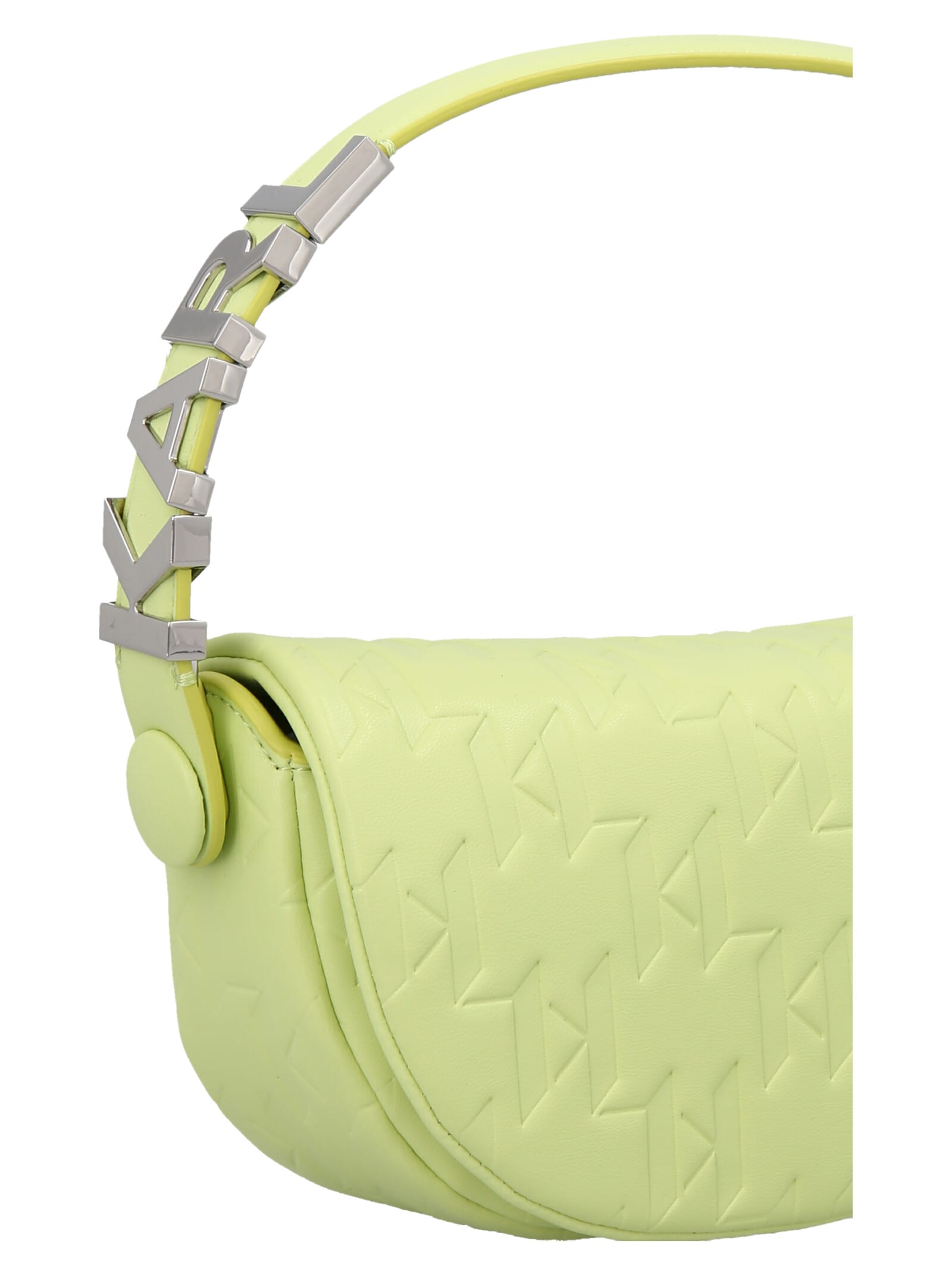Shop Karl Lagerfeld K/swing Sm Baguette Handbag In Green