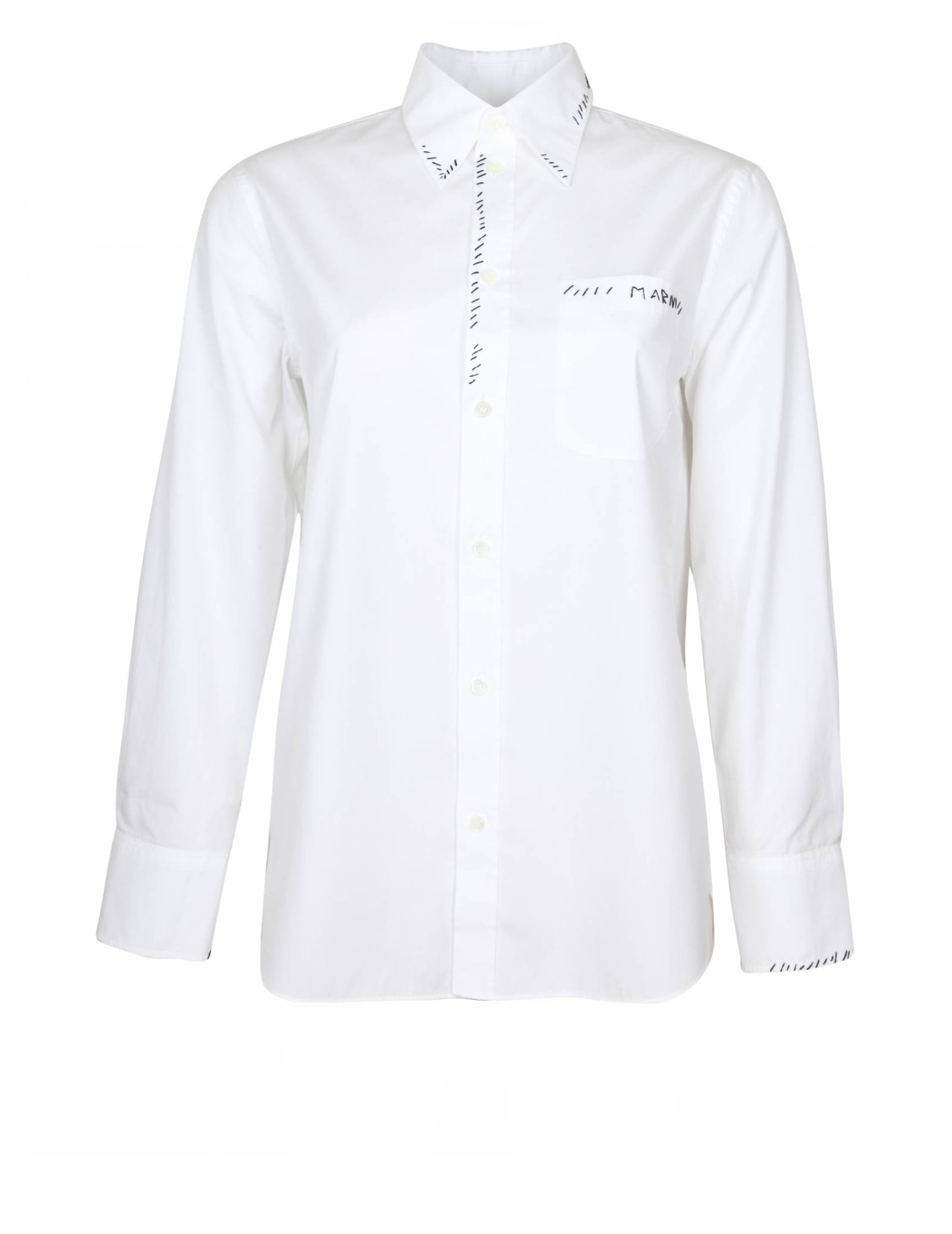 Shop Marni Organic Cotton Shirt Color White