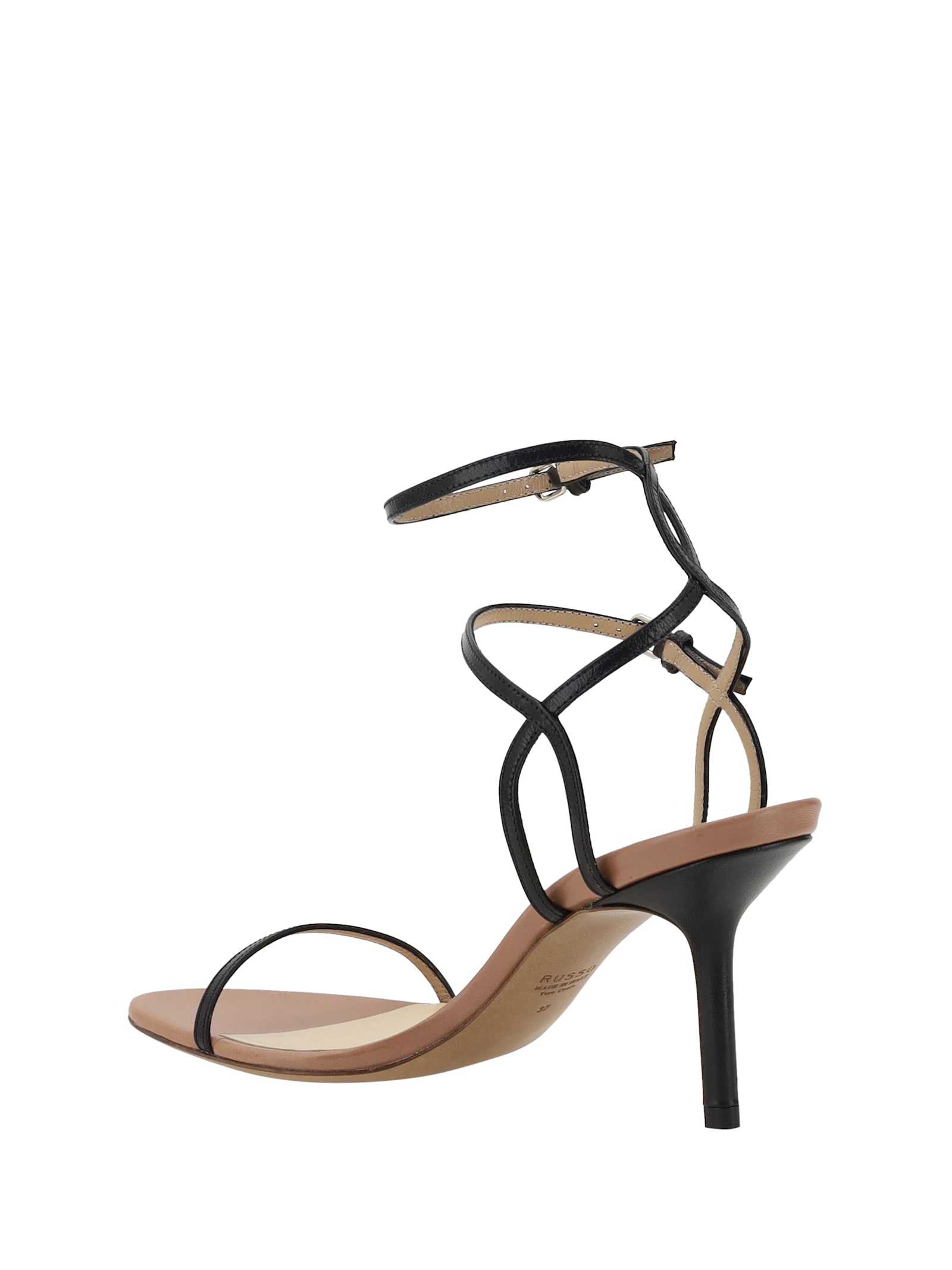 Francesco Russo Woman Sandals Black Size 7 Soft Leather In Black
