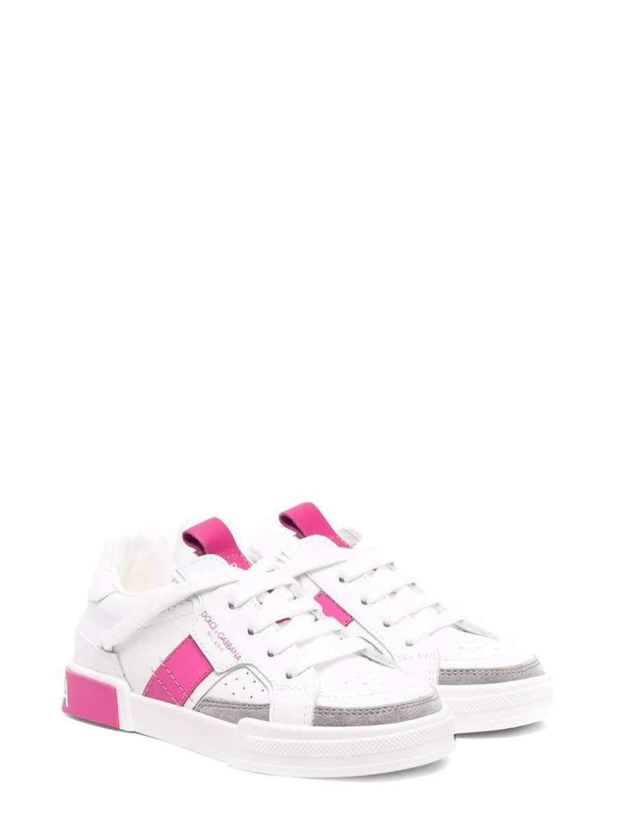Dolce & Gabbana Sneaker Bassa Allacciata In White